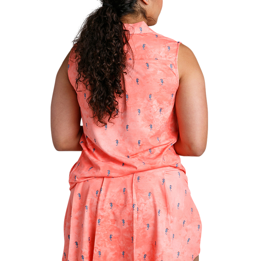 I See Horses Classic Women's Sleeveless Golf Polo Shirt