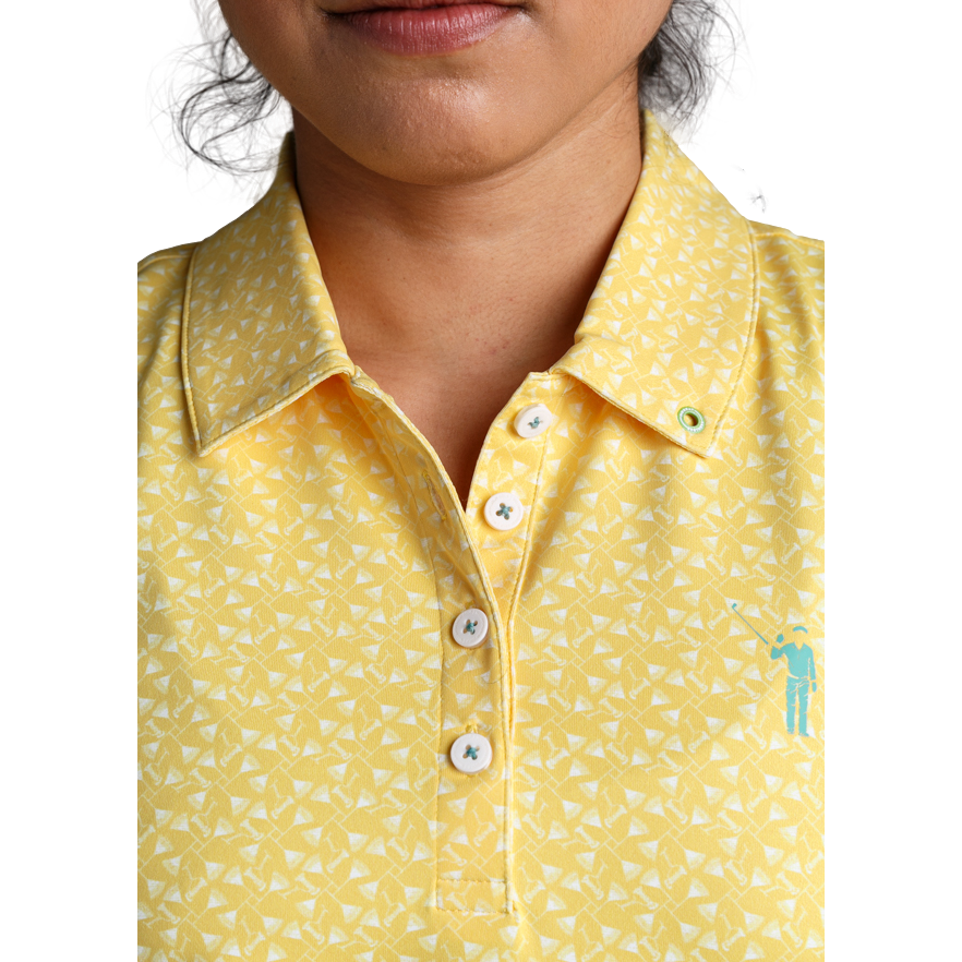 Classic Martinis & Mowers Women's Sleeveless Golf Polo Shirt