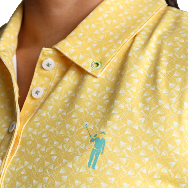 Classic Martinis & Mowers Women's Sleeveless Golf Polo Shirt