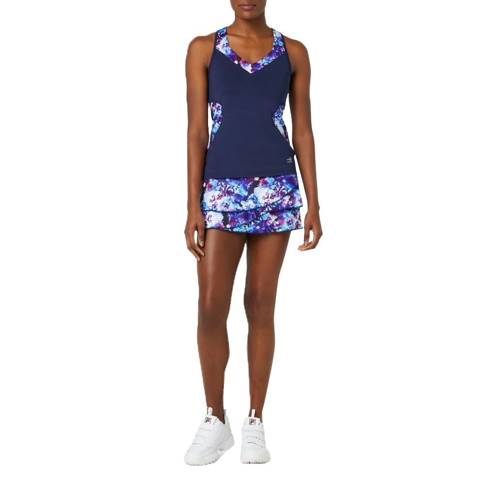 Pickleball Marble V-Neck Tank Top