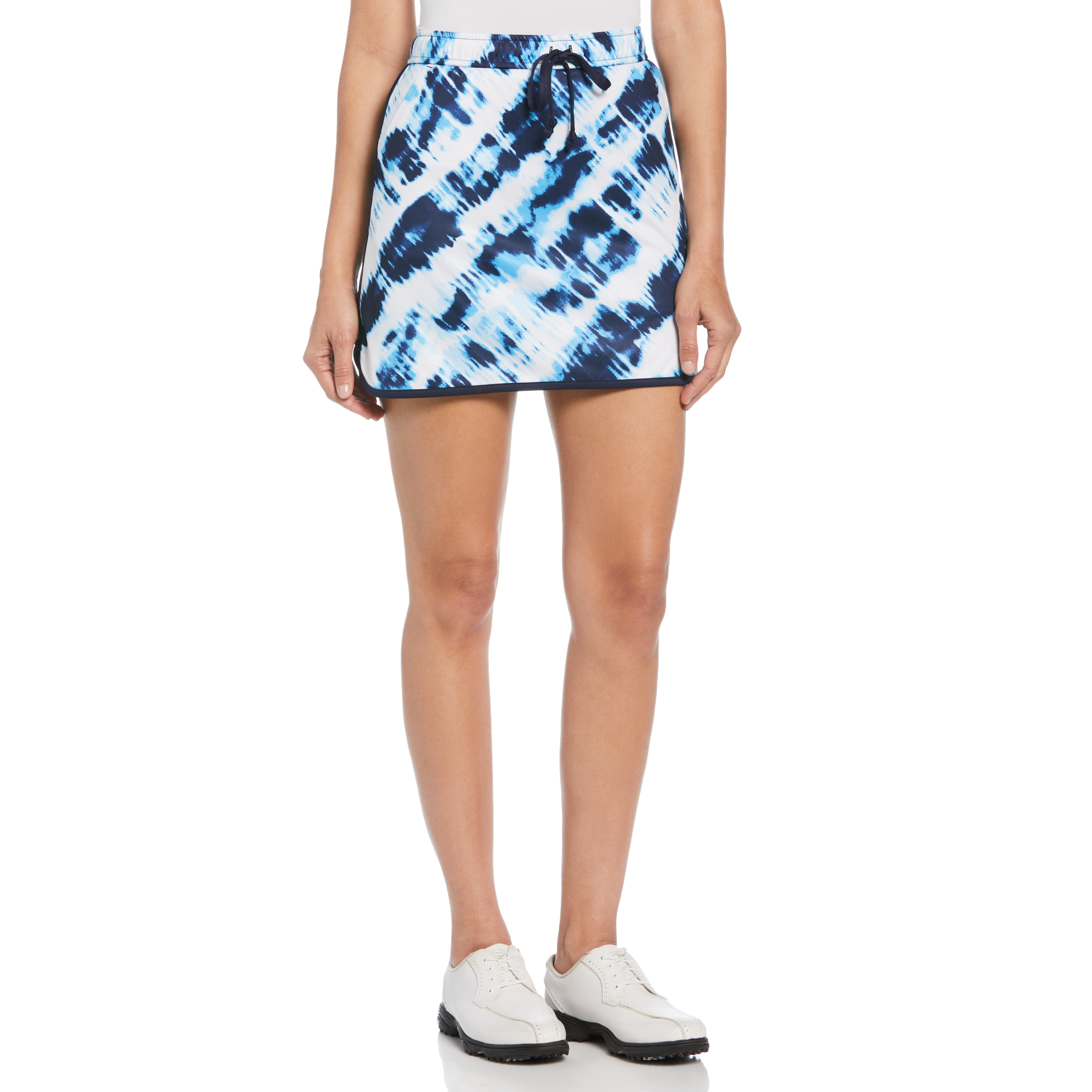 Tie Dye Print with Drawstring Waist Women's 16" Golf Skort
