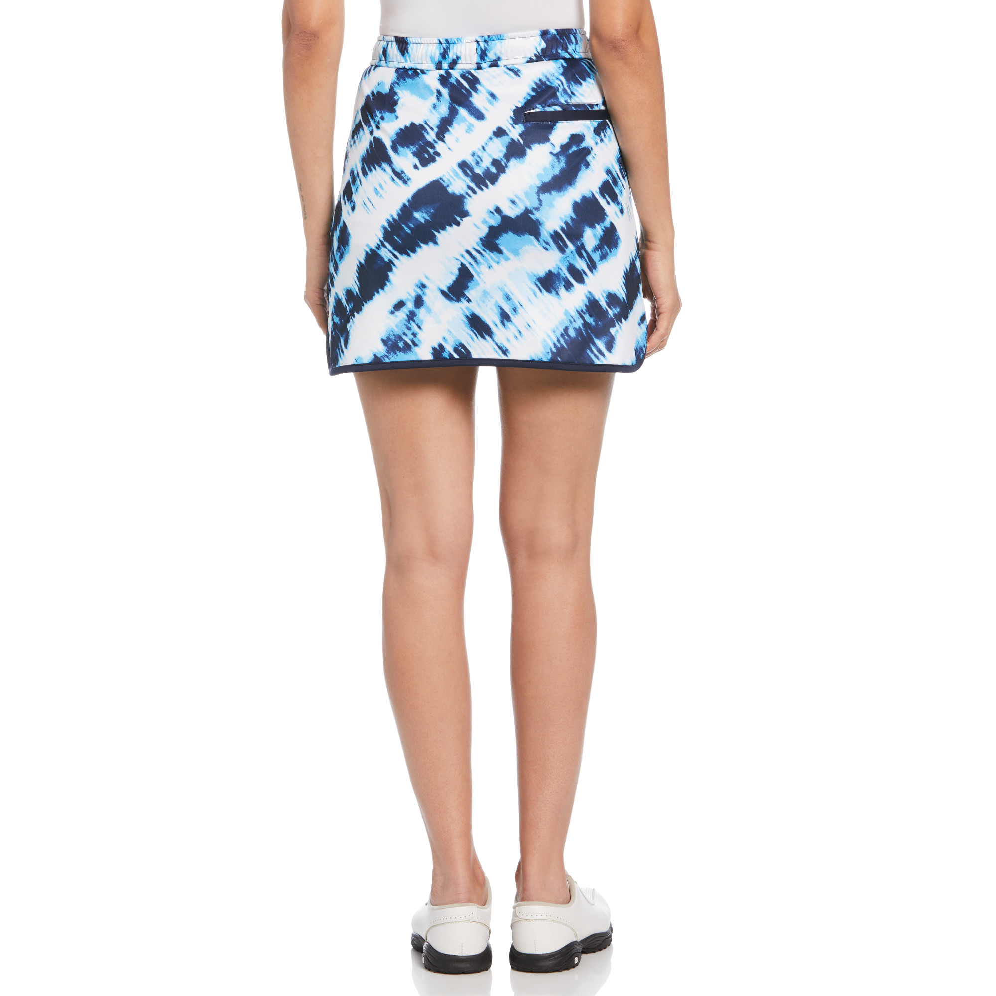 Tie Dye Print with Drawstring Waist Women's 16" Golf Skort