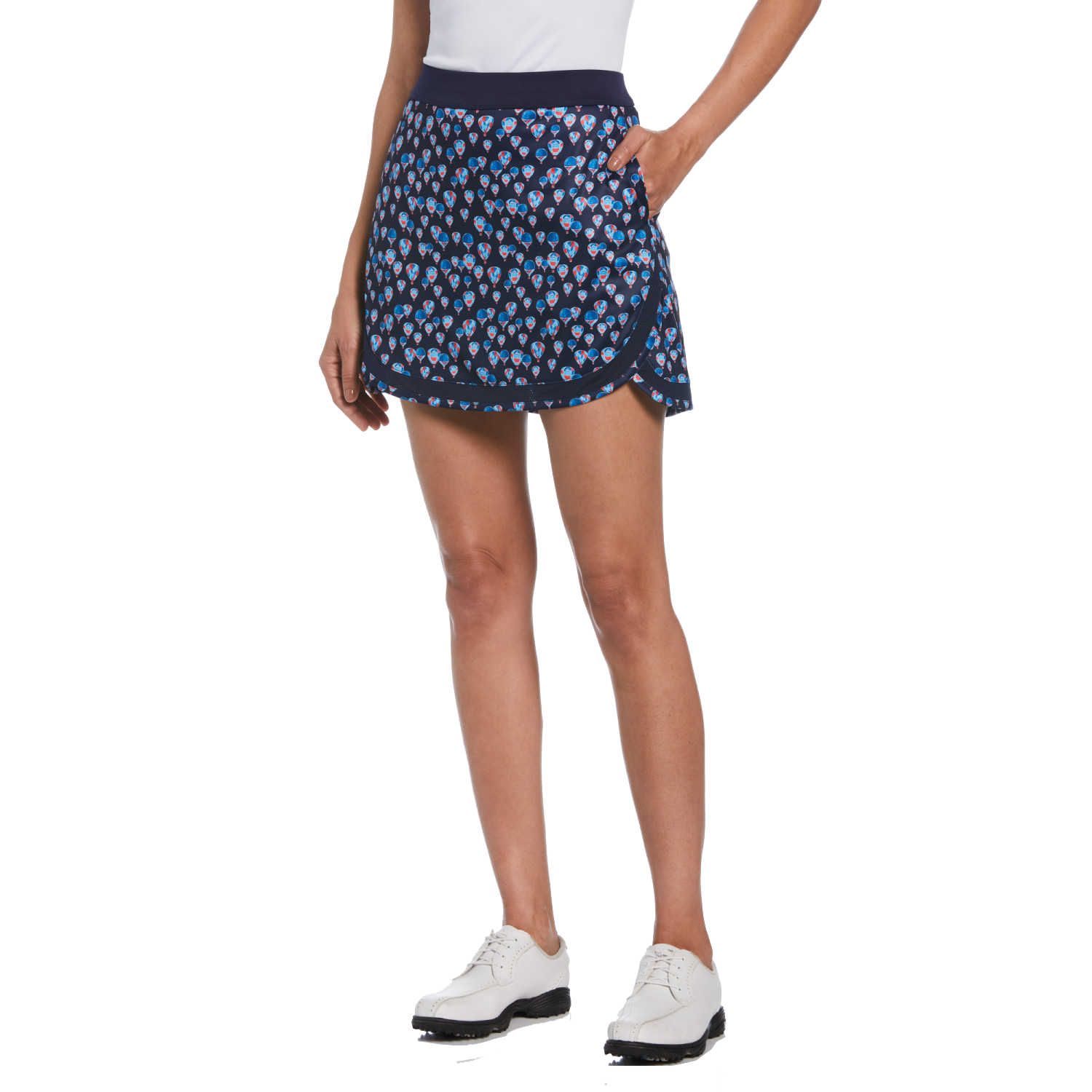 Hot Air Balloon Print 16" Pull On Golf Skort