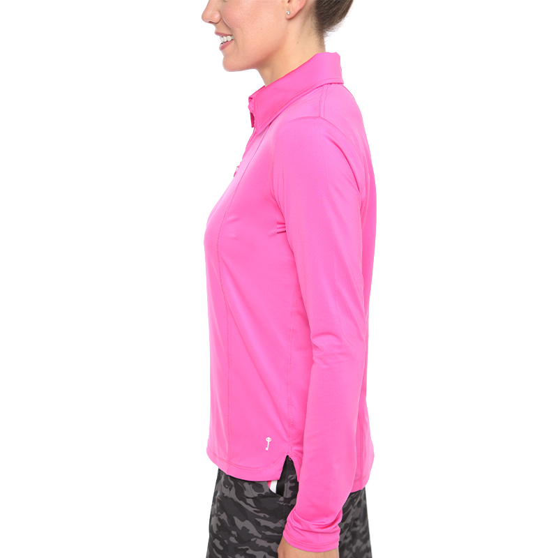 Pink Panther Collection: Glacier Long Quarter Zip Pull Over