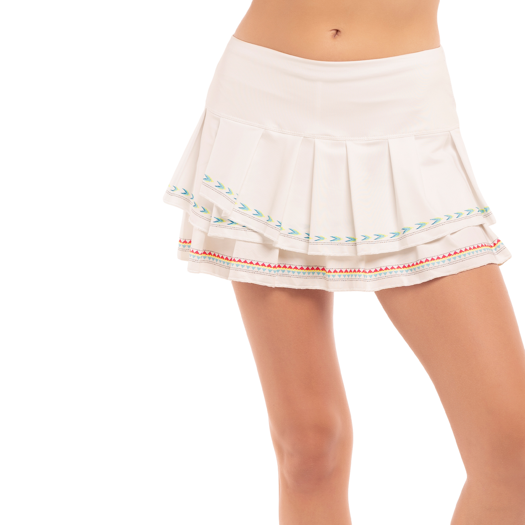 Desert Vibes Sahara Pleat Tiered 12"  Skort