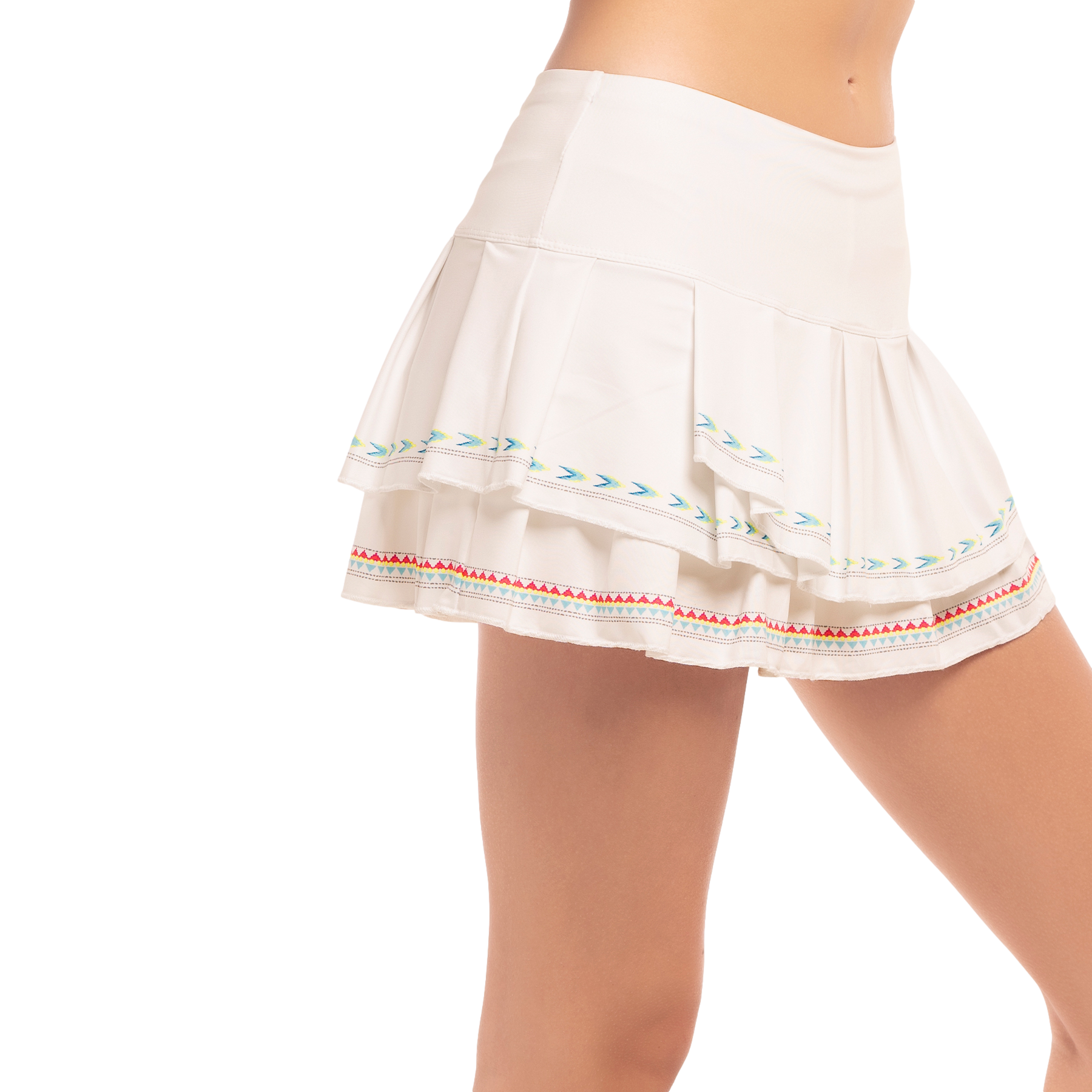 Desert Vibes Sahara Pleat Tiered 12"  Skort