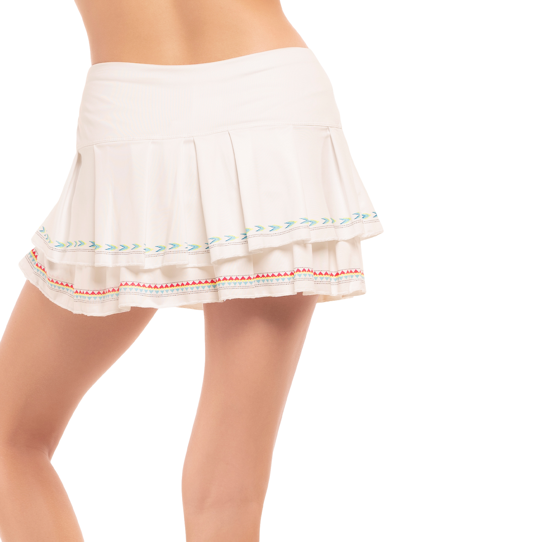 Desert Vibes Sahara Pleat Tiered 12"  Skort