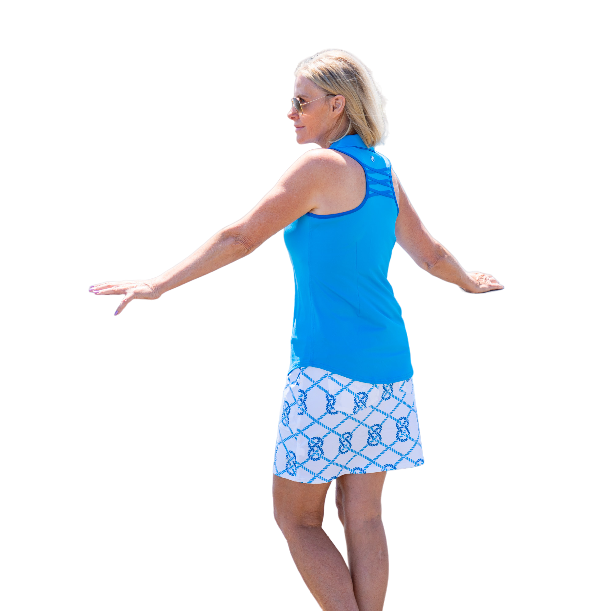 Racerback Women's Sleeveless Golf Polo Shirt