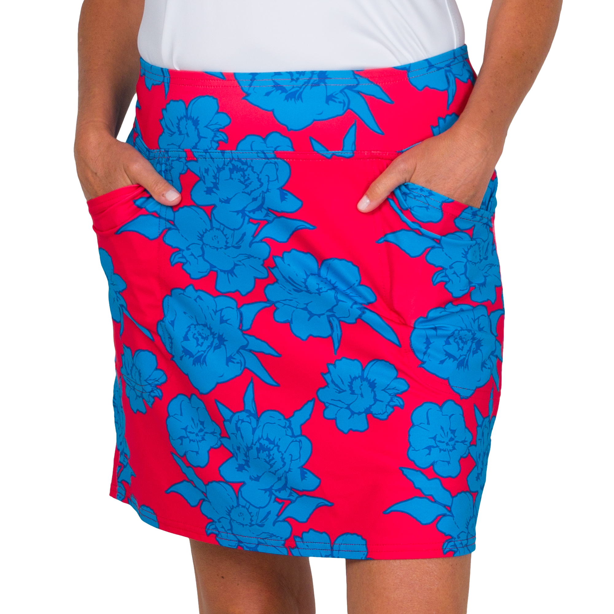 Rum Punch Collection: Mina Bold Floral 17" Skort