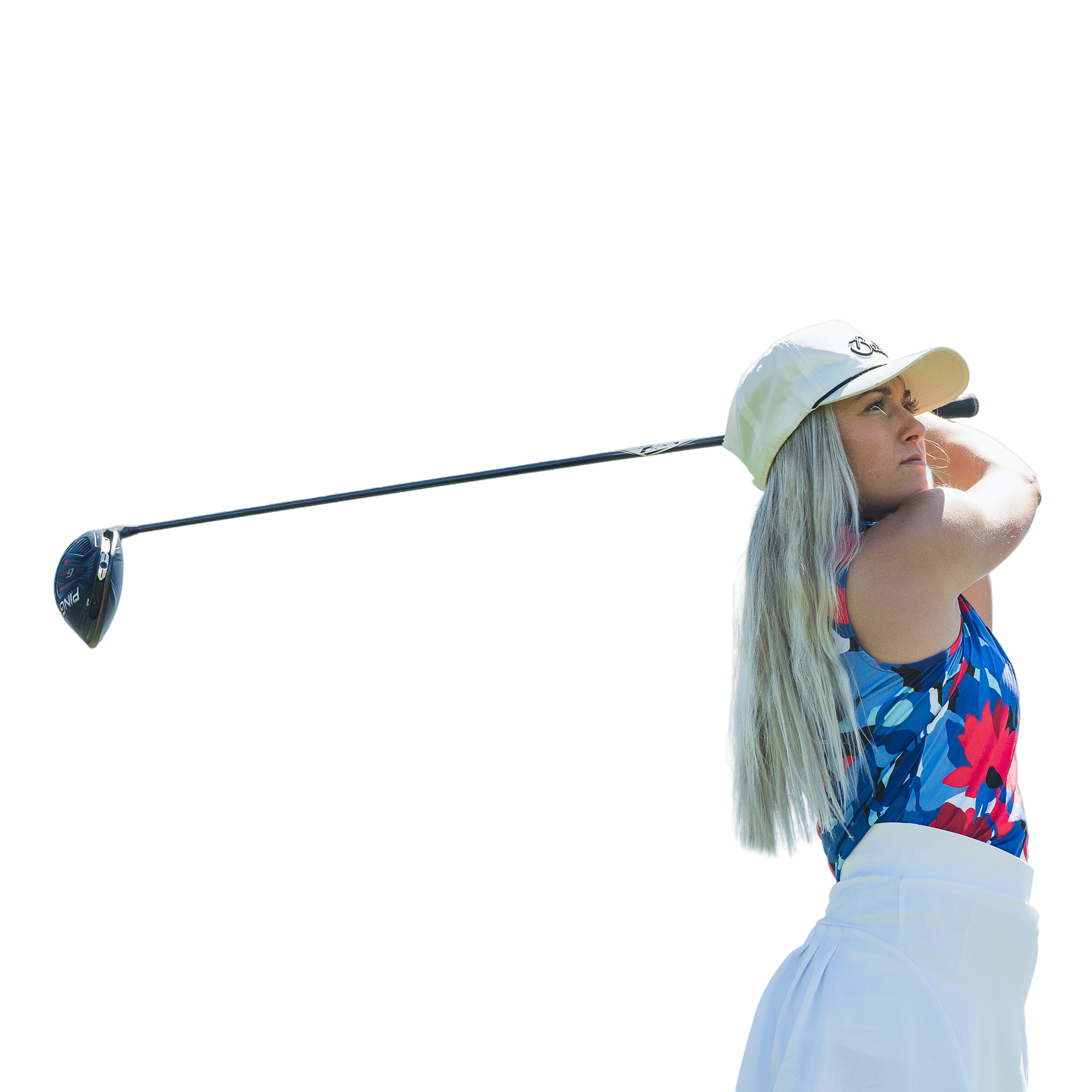 Merica Floral Women's Sleeveless Golf Polo Shirt