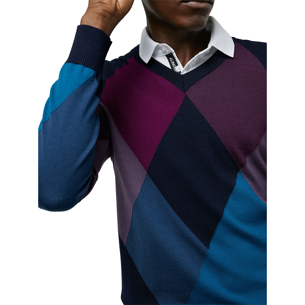 ACTIVE ARGYLE GOLF SWEATER