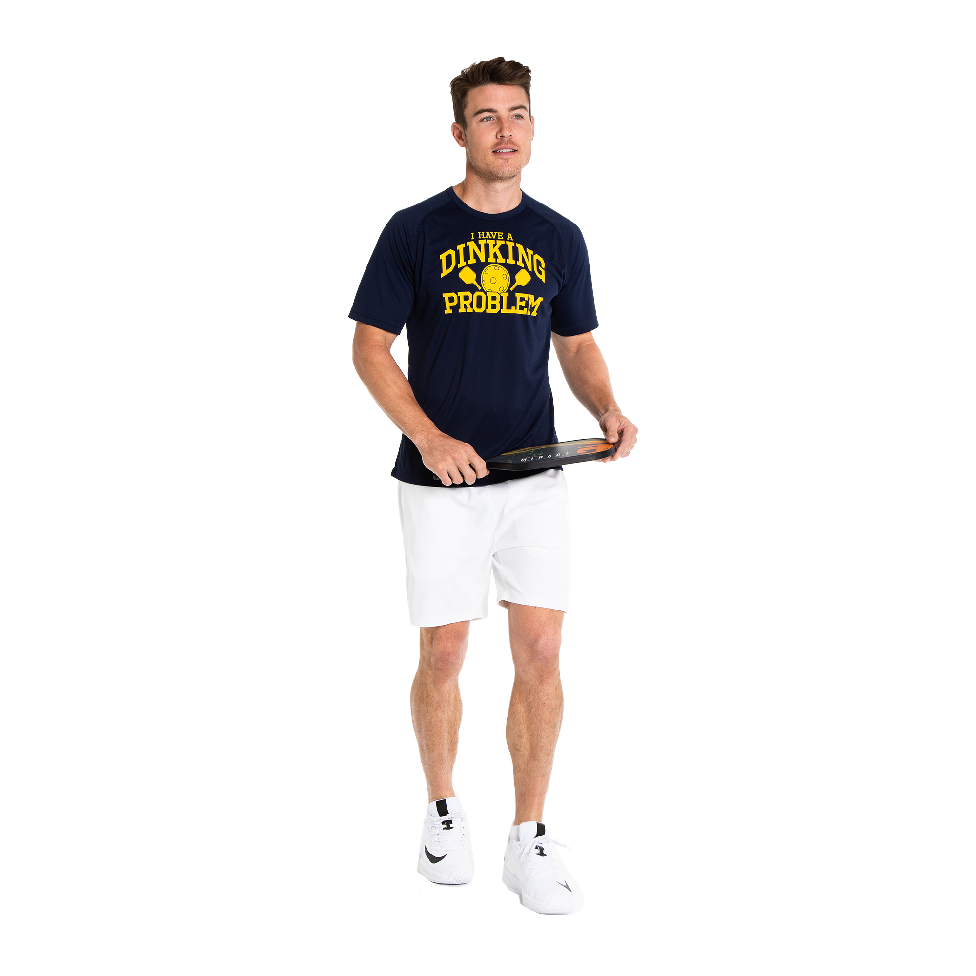 Men's Pickleball I Have A Dinking Problem Short Sleeve Crew Neck T-Shirt