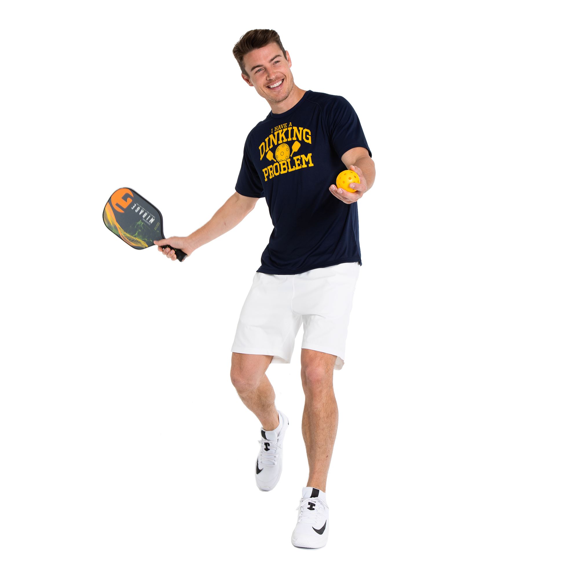 Men's Pickleball I Have A Dinking Problem Short Sleeve Crew Neck T-Shirt
