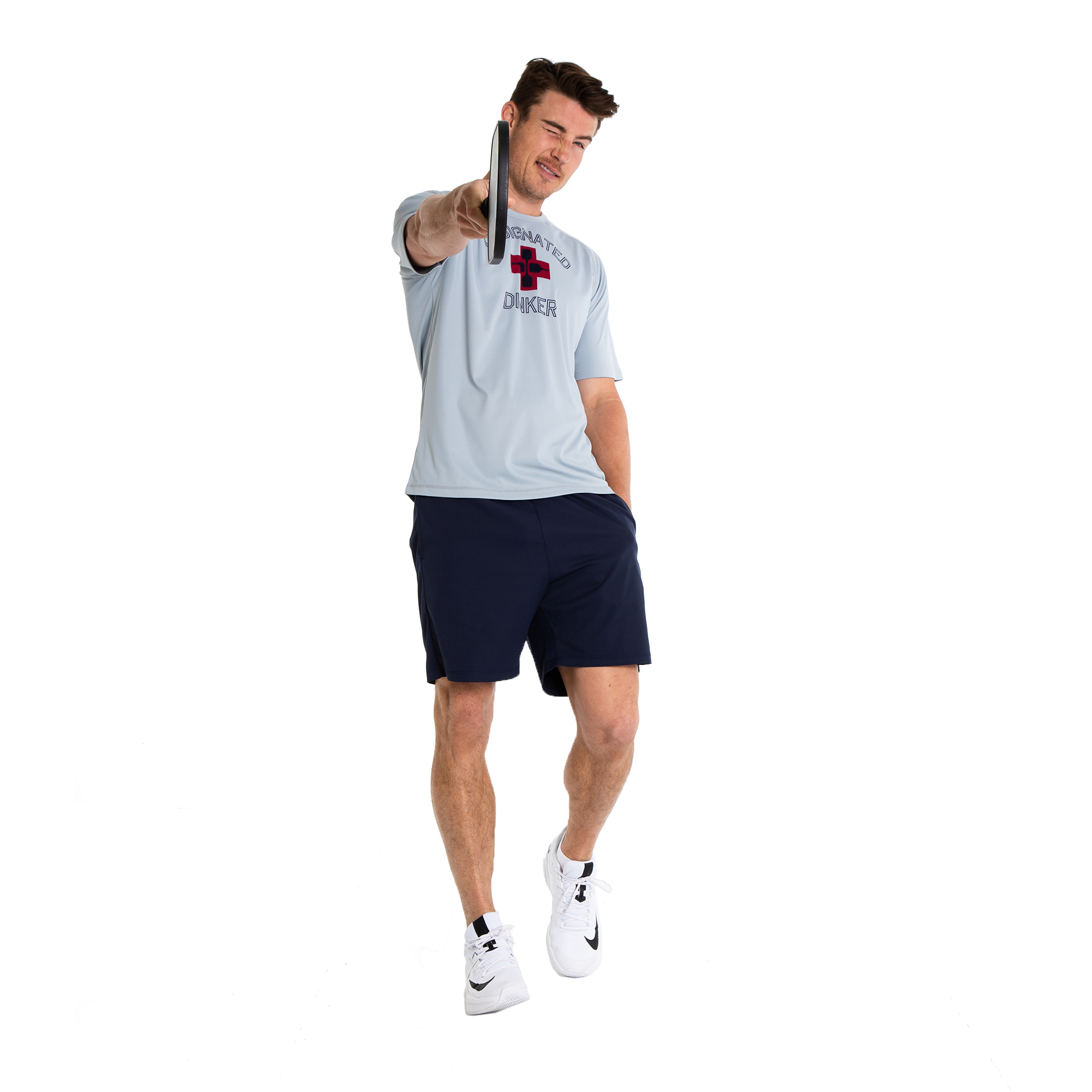 Pickleball Designated Dinker Men's Crew Neck T-Shirt