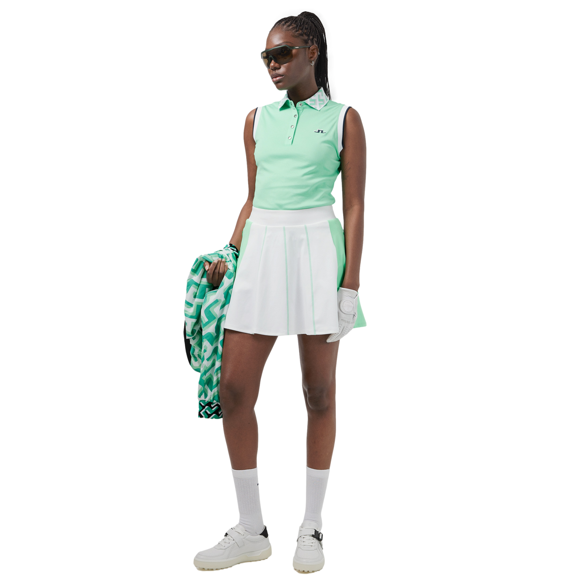 Leslie Bridge Collar Women's Sleeveless Golf Shirt
