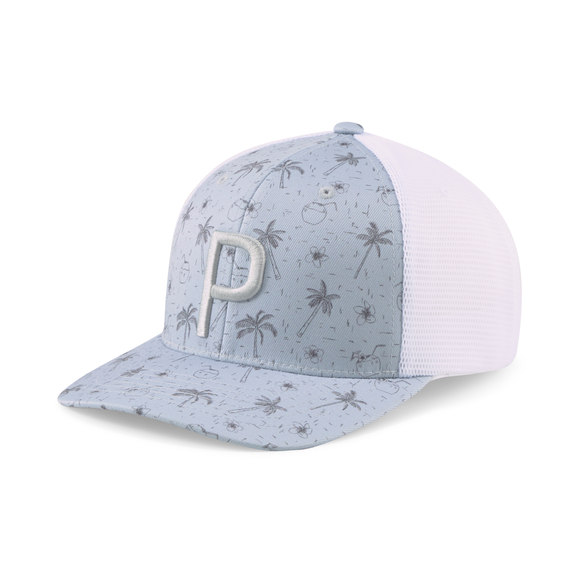Tropical Bliss P Trucker Snapback Cap