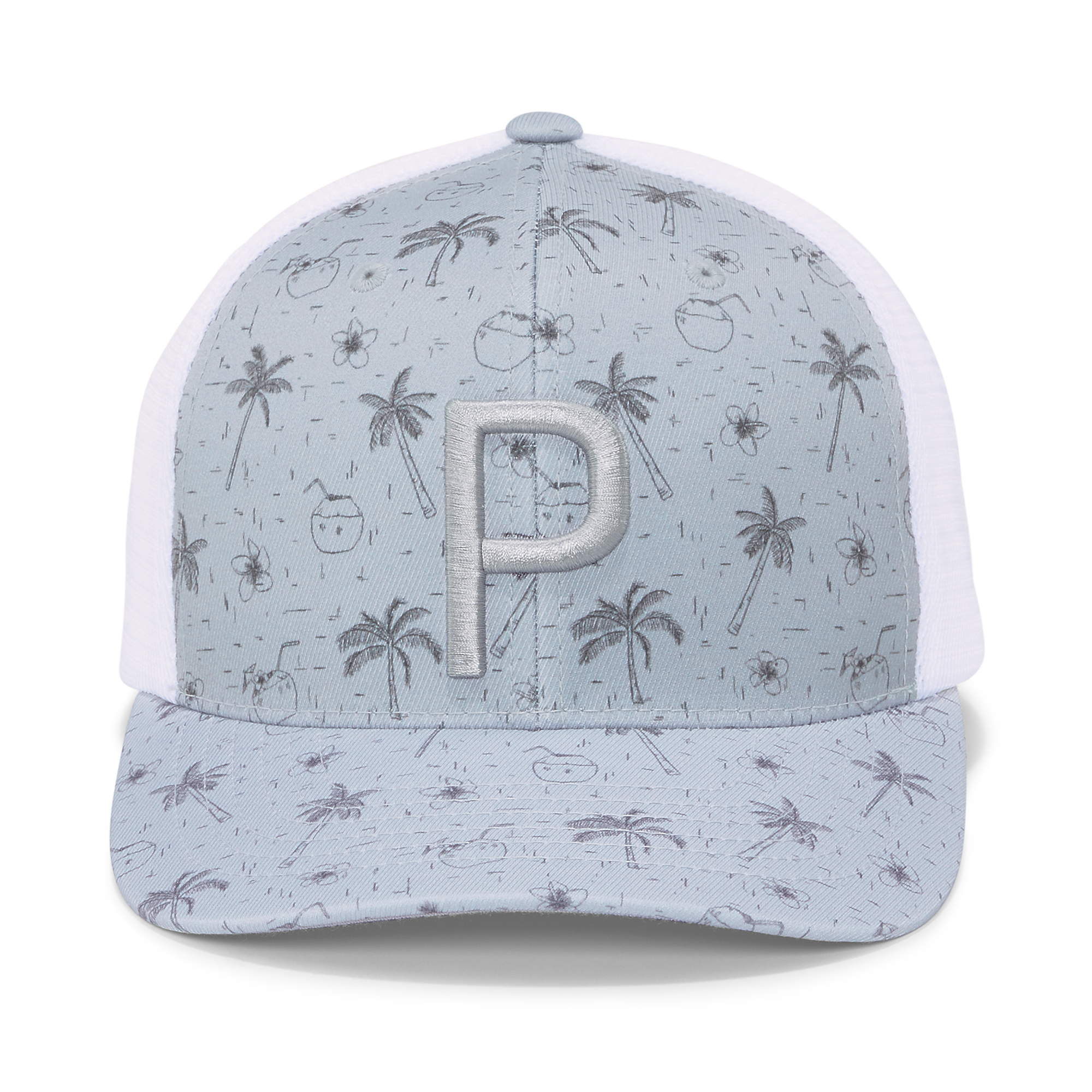 Tropical Bliss P Trucker Snapback Cap