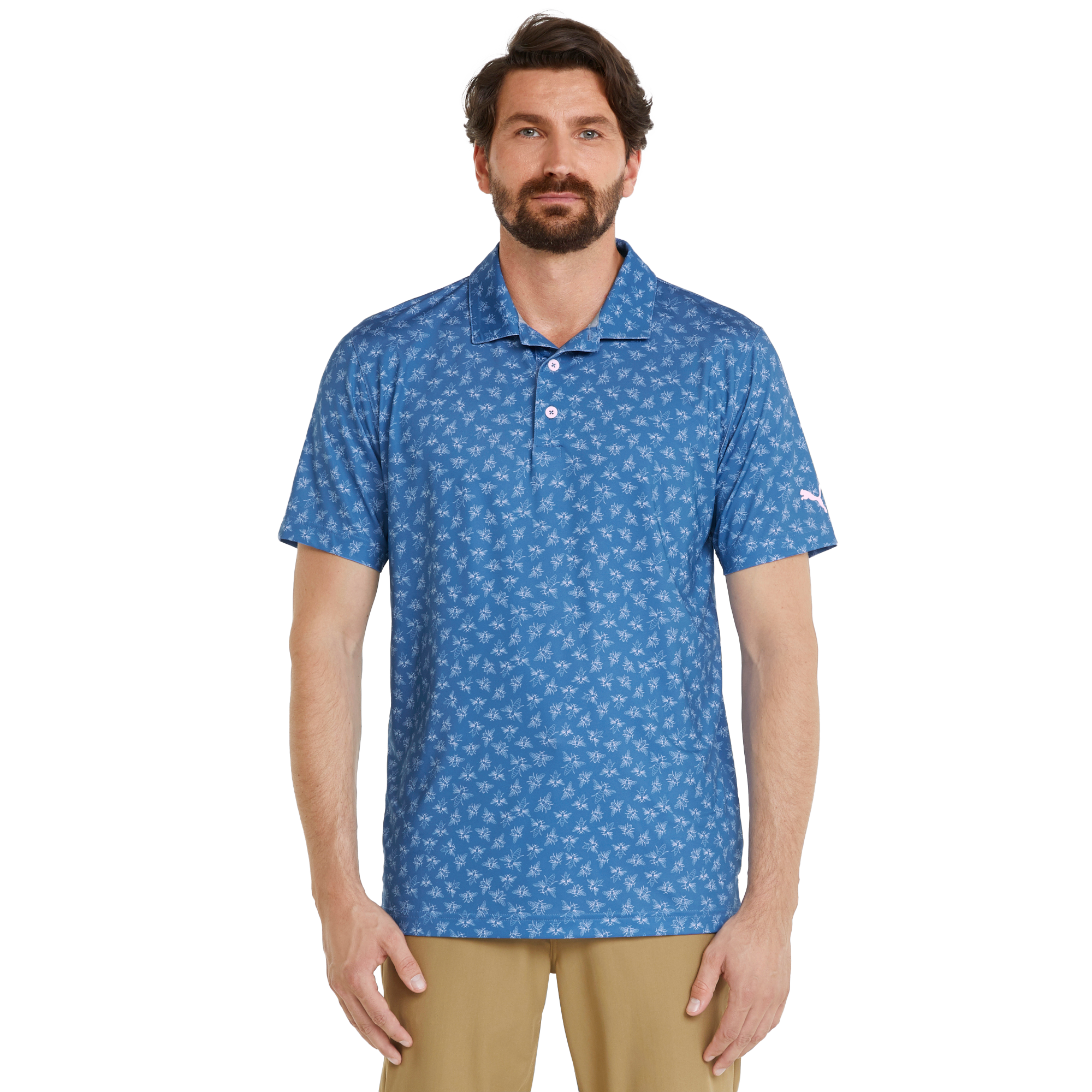MATTR Pollination Men's Short Sleeve Golf Polo Shirt