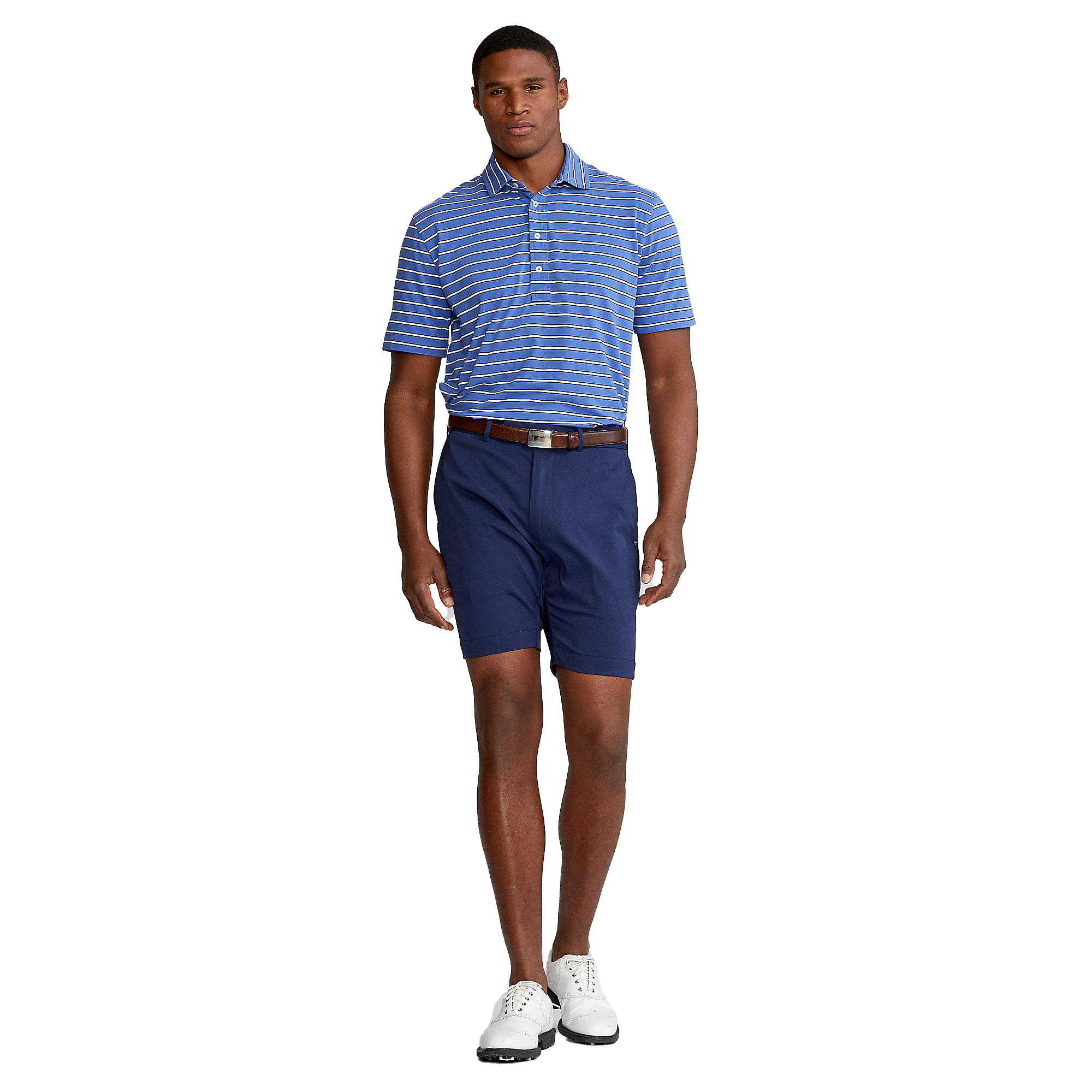 Classic Fit Stretch Lisle Men's Short Sleeve Golf Polo Shirt