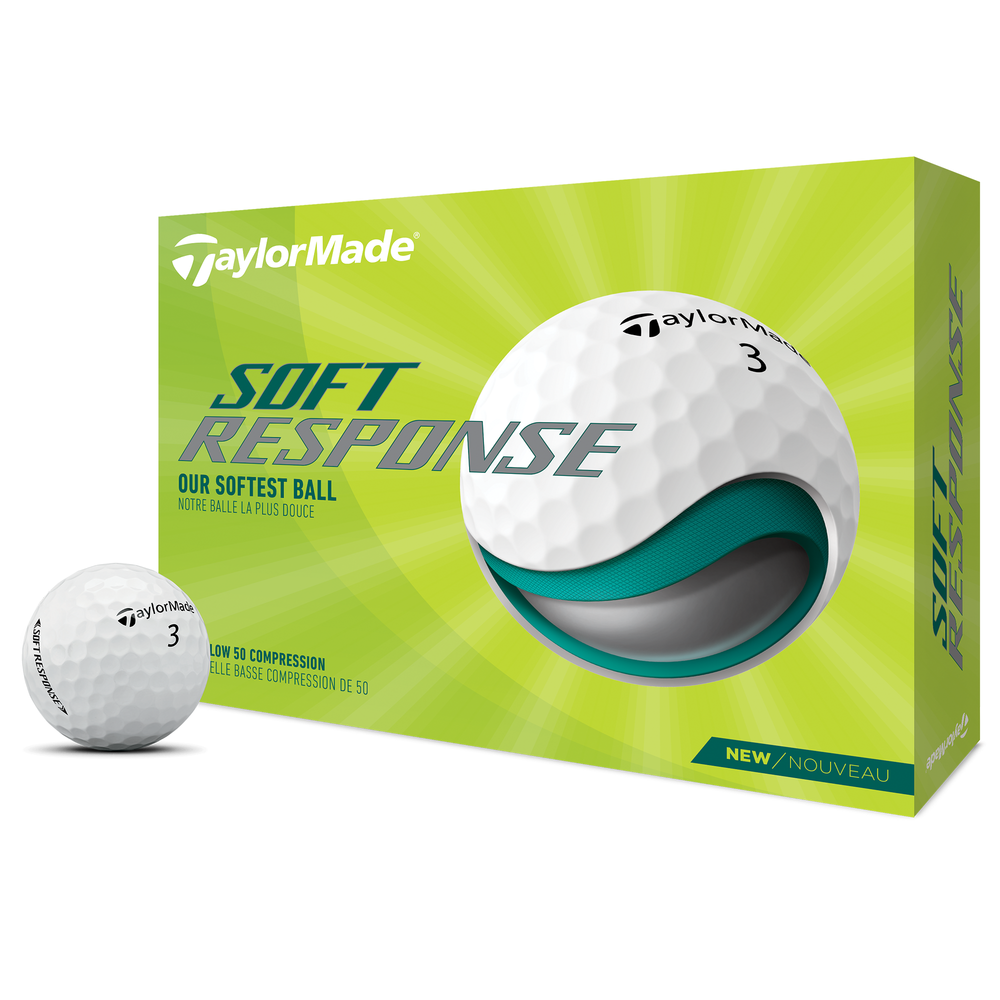 Soft Response Golf Balls
