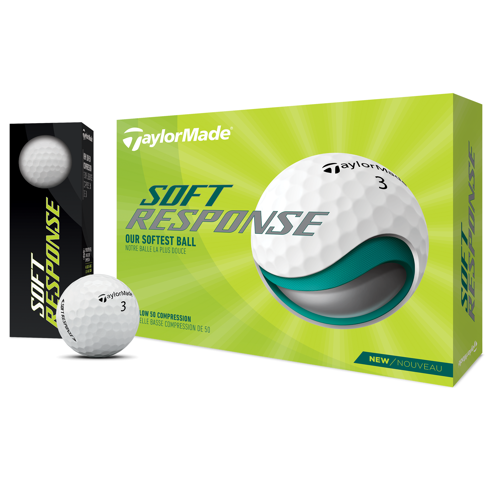Soft Response Golf Balls