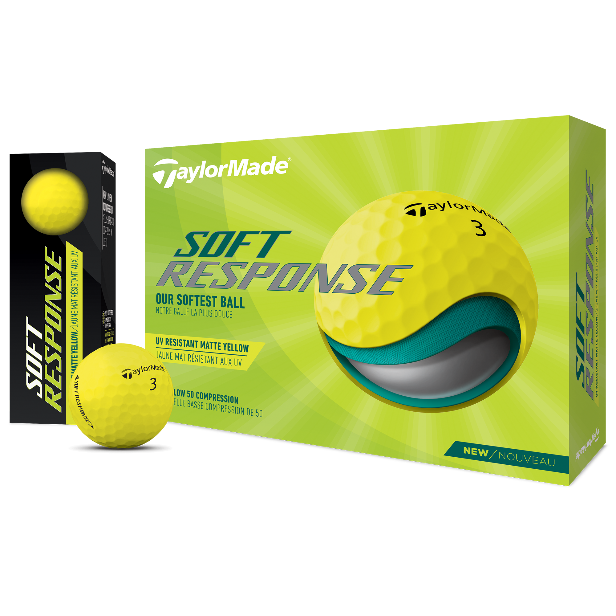 Soft Response Golf Balls