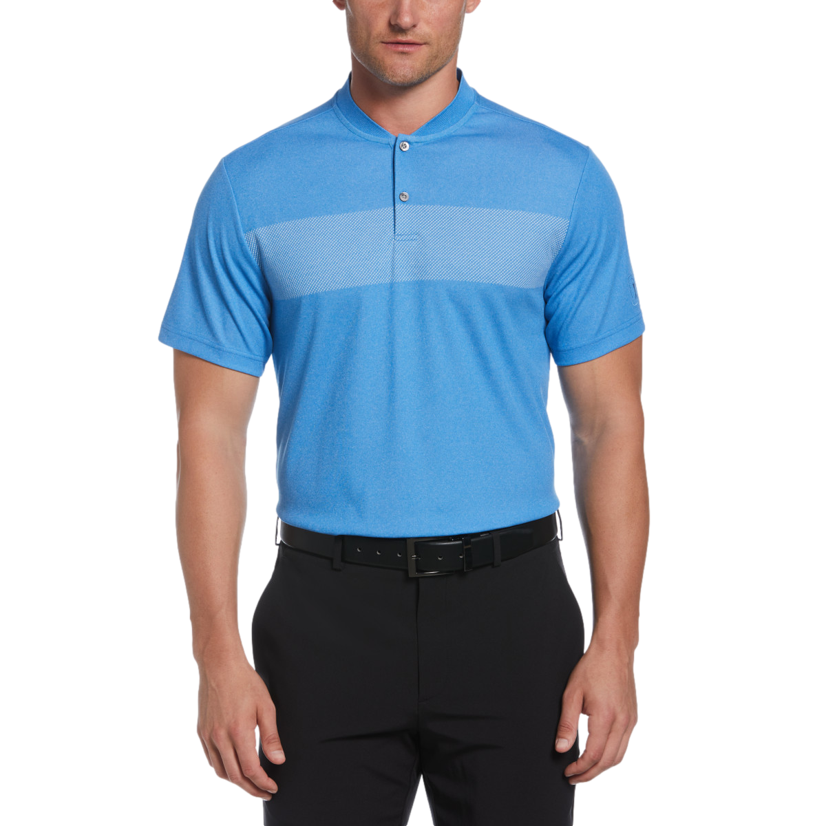 Printed Edge Short Sleeve Golf Polo Shirt