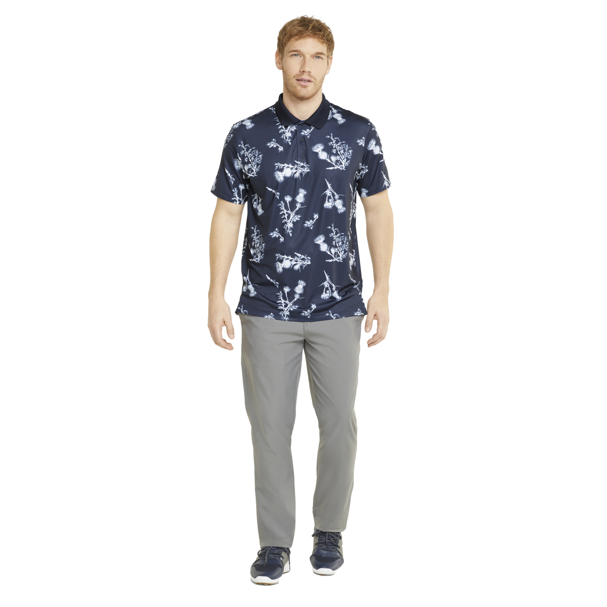 MATTR Lowlands Men's Short Sleeve Golf Polo Shirt