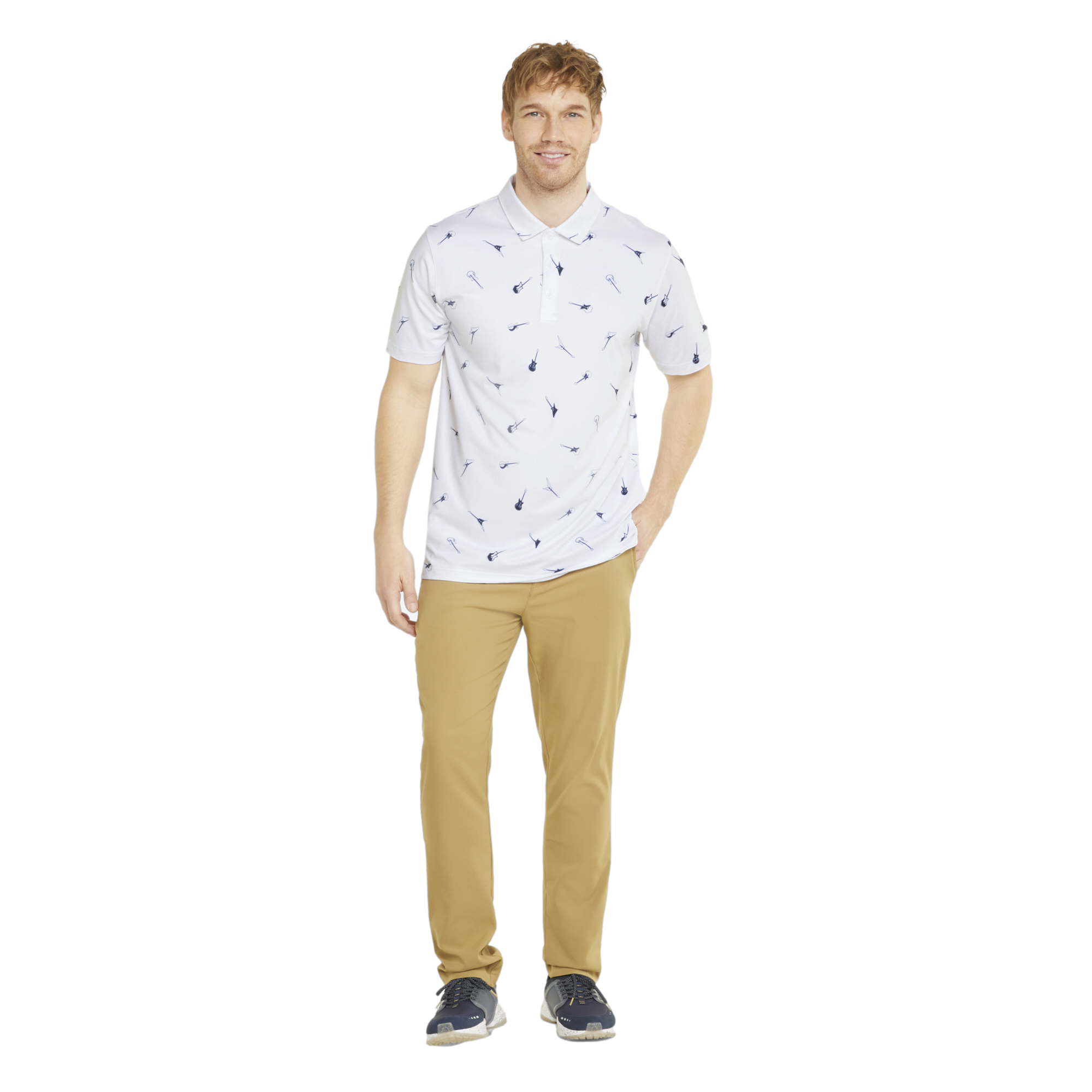 Cloudspun Chords Men's Short Sleeve Golf Polo Shirt