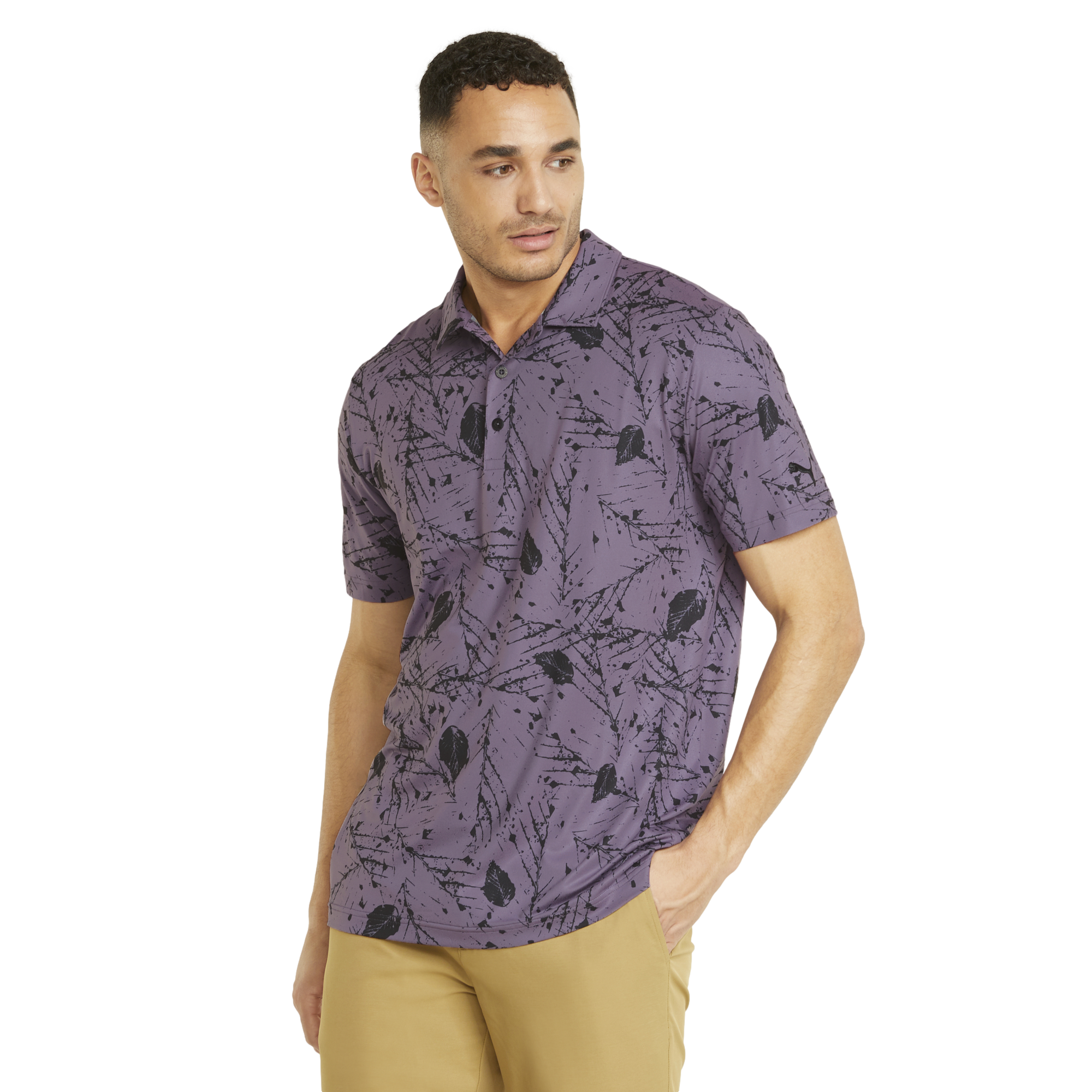 CLOUDSPUN Frequency Men's Short Sleeve Golf Polo Shirt