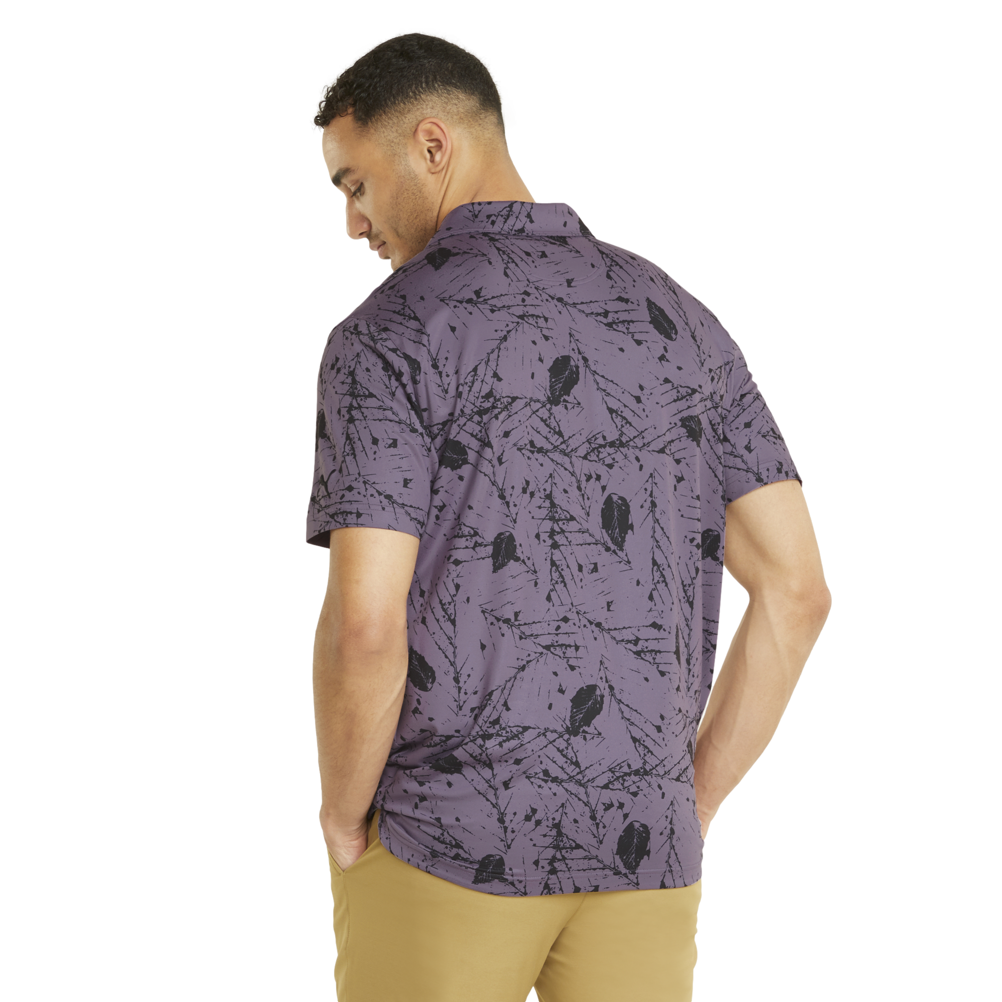 CLOUDSPUN Frequency Men's Short Sleeve Golf Polo Shirt