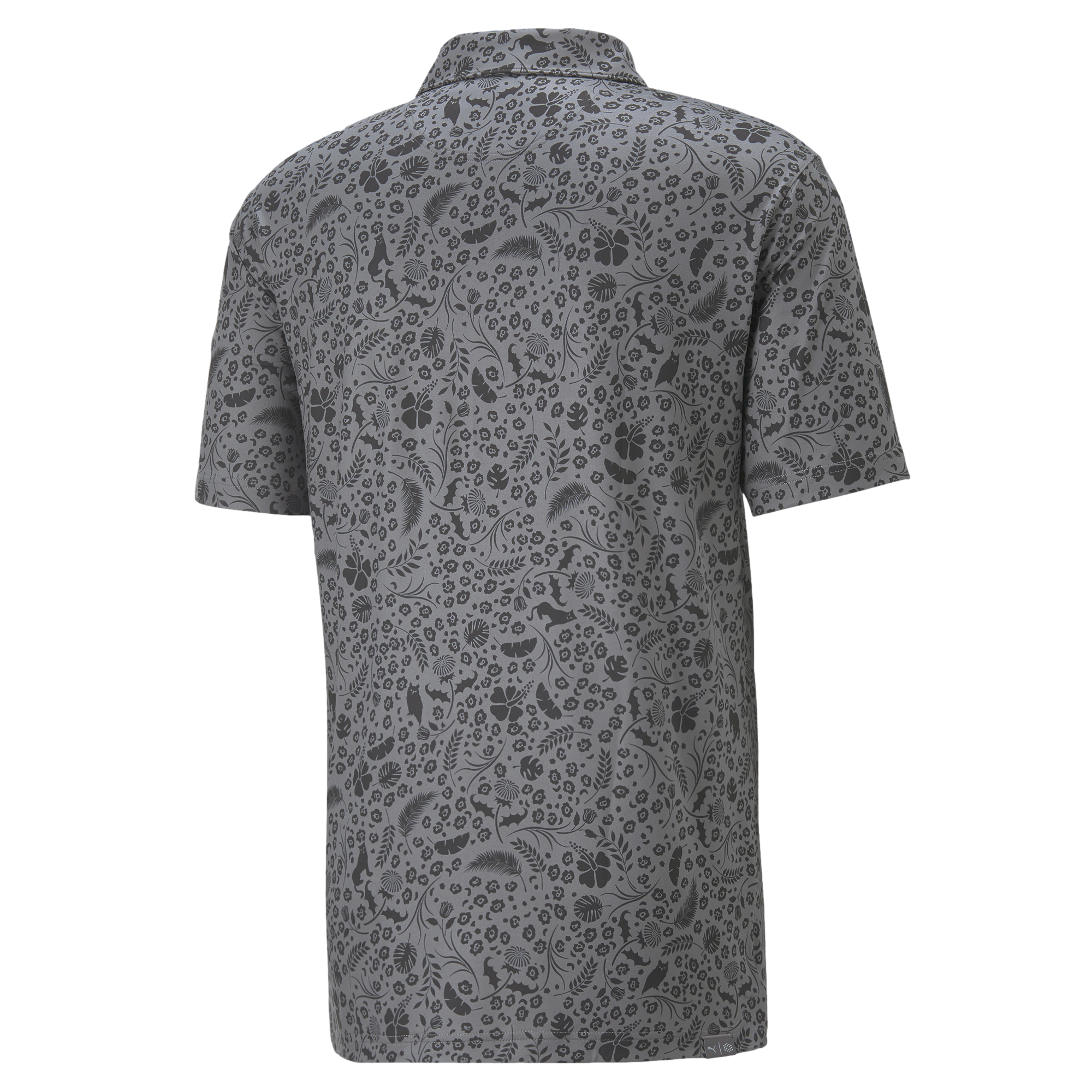 CLOUDSPUN Petal Print Men's Short Sleeve Golf Polo Shirt