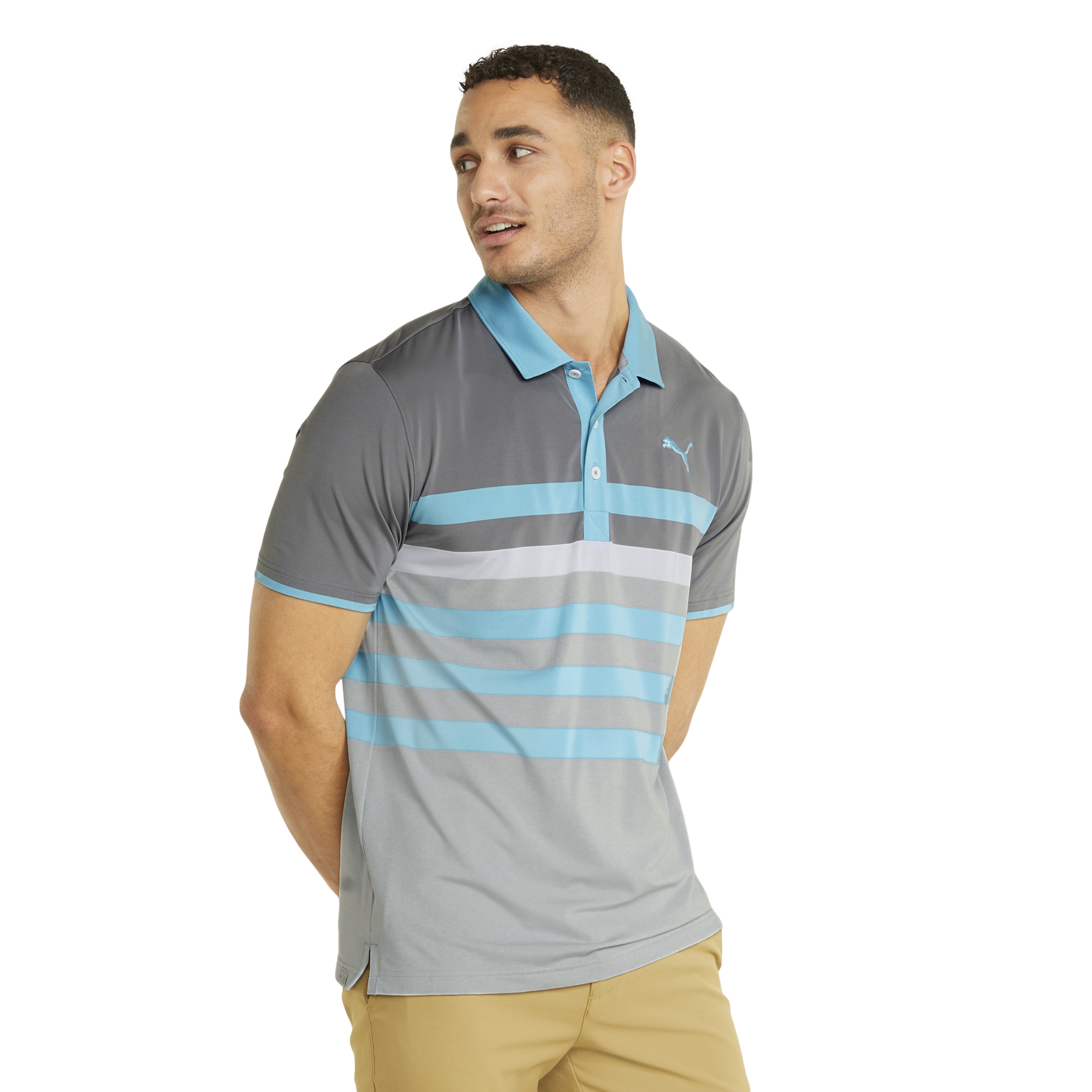 MATTR One Way Short Sleeve Golf Polo Shirt