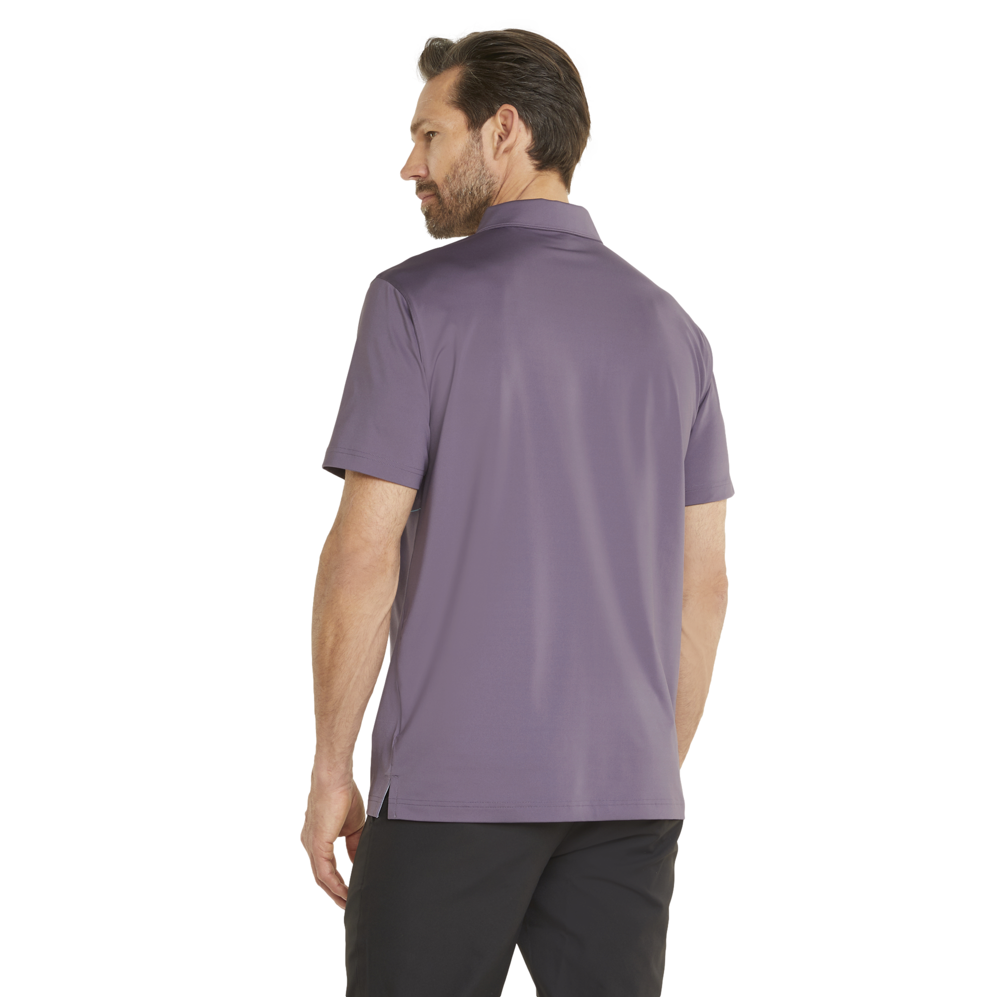 MATTR Canyon Multi Stripe Men's Short Sleeve Golf Polo Shirt