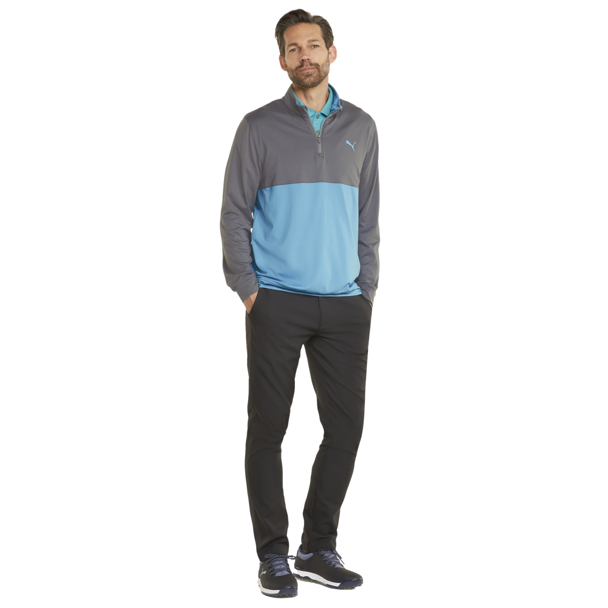 Gamer Colorblock Golf 1/4 Zip Pull Over
