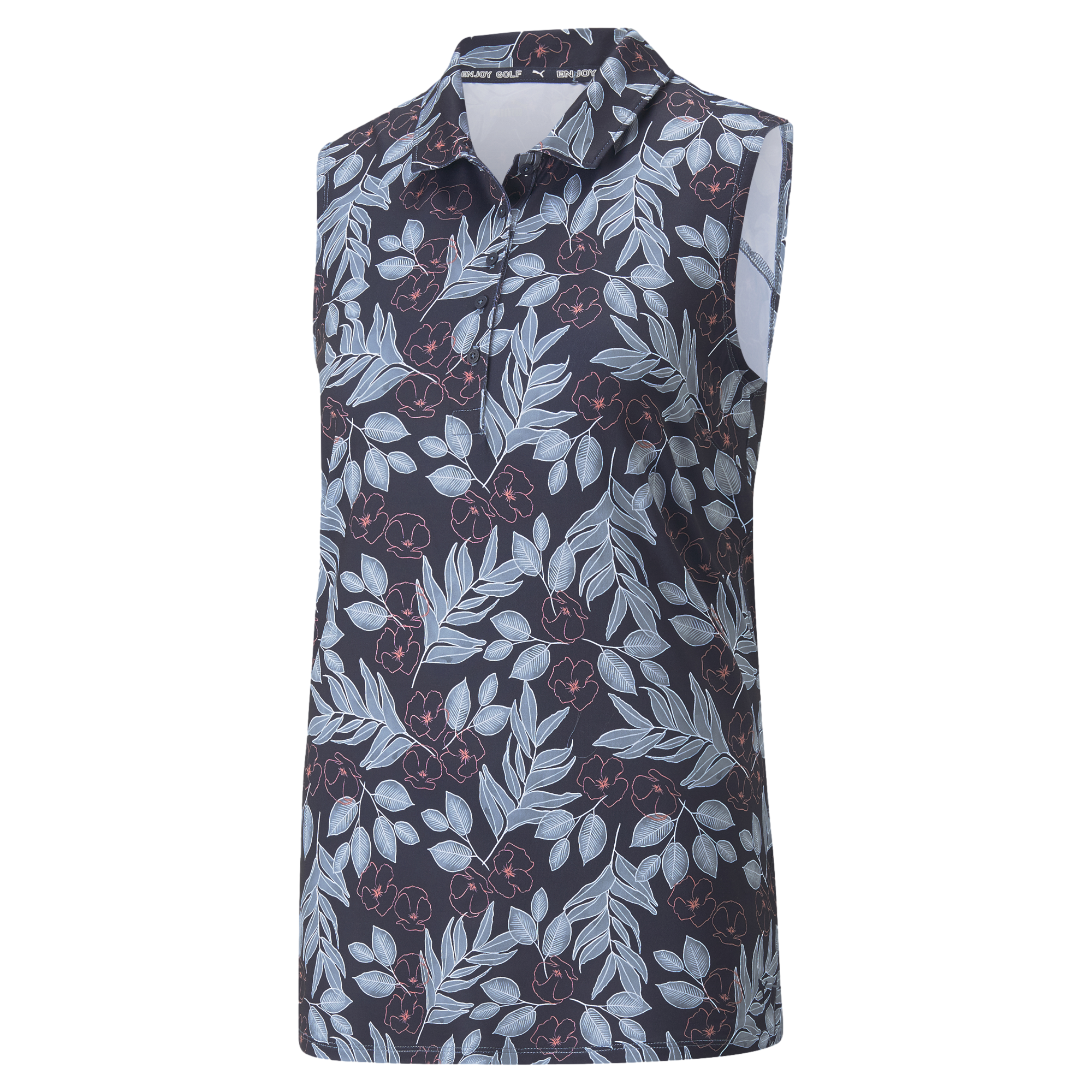 Cloudspun Flora Women's Sleeveless Golf Polo Shirt