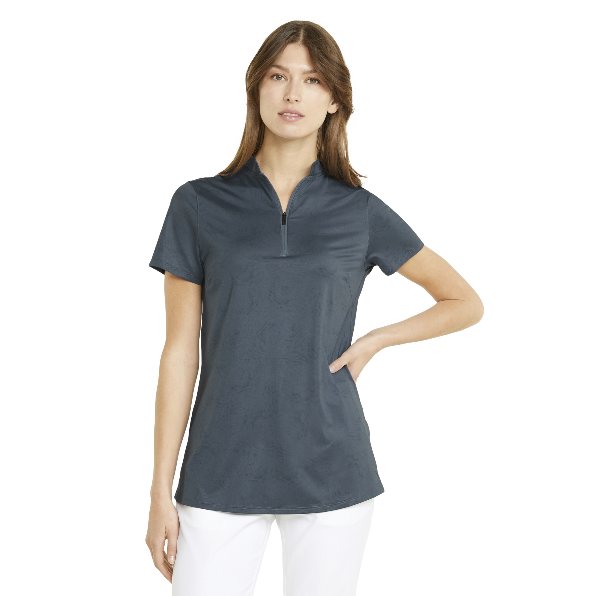 MATTR Floral Bouquet Women's Short Sleeve Golf Polo Shirt