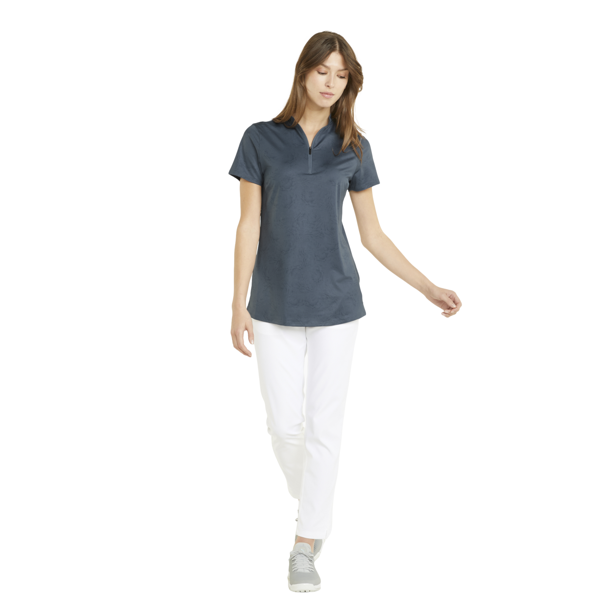 MATTR Floral Bouquet Women's Short Sleeve Golf Polo Shirt