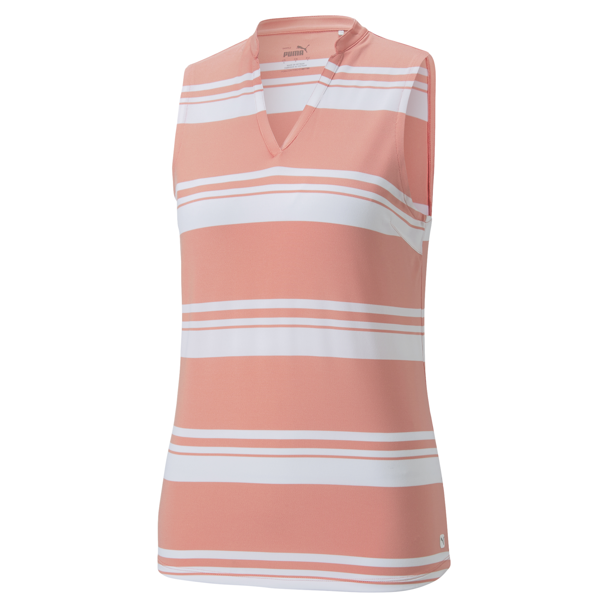 Cloudspun Valley Stripe Women's Sleeveless Golf Polo Shirt