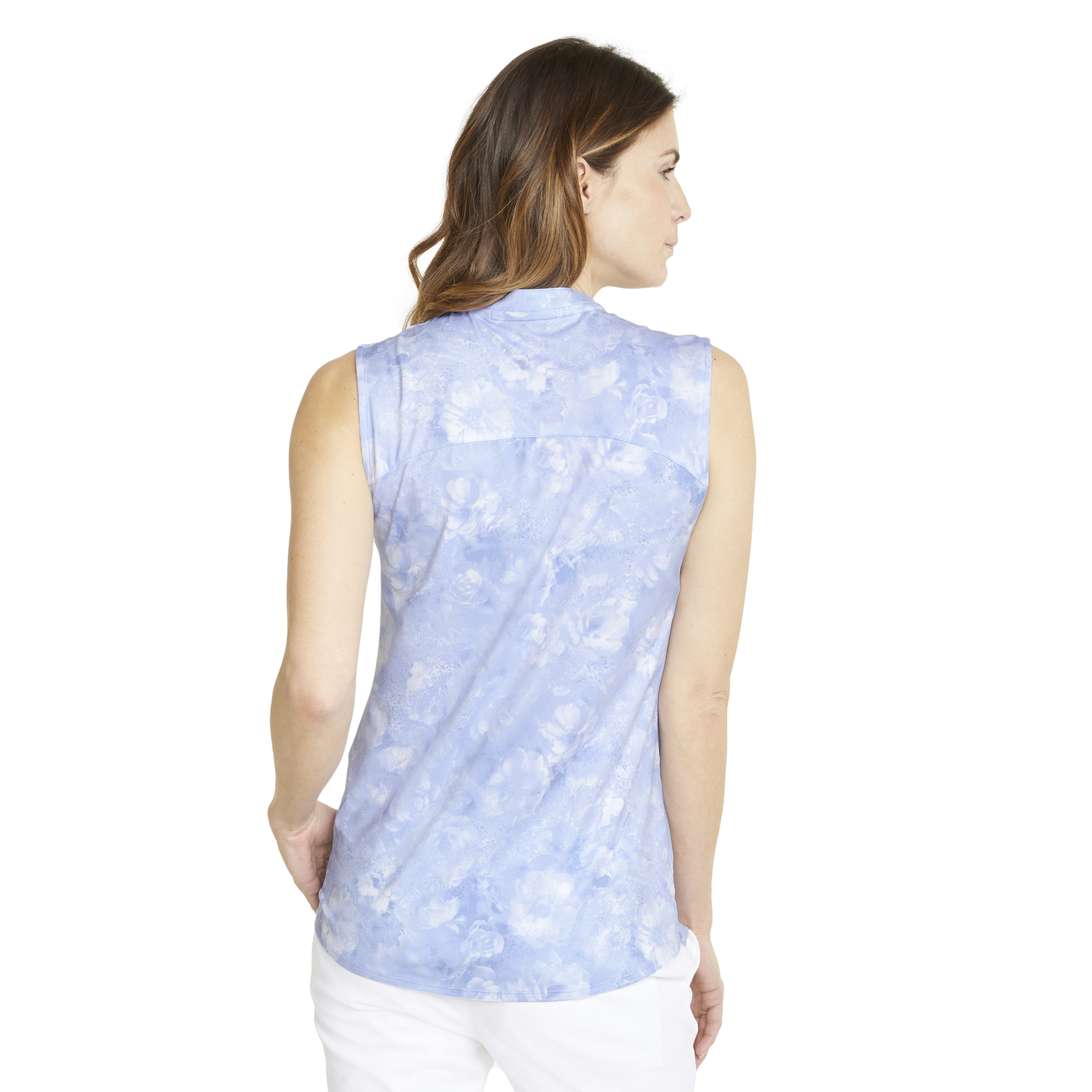 Cloudspun Iris Floral Sleeveless Top
