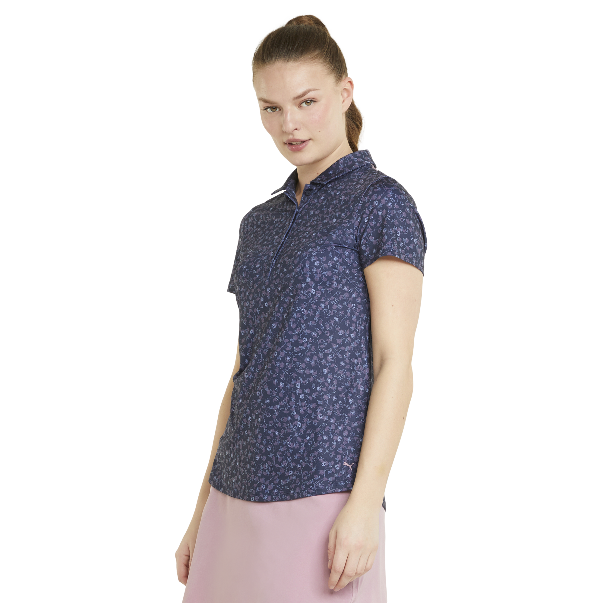 MATTR Fancy Plants Women's Short Sleeve Golf Polo Shirt