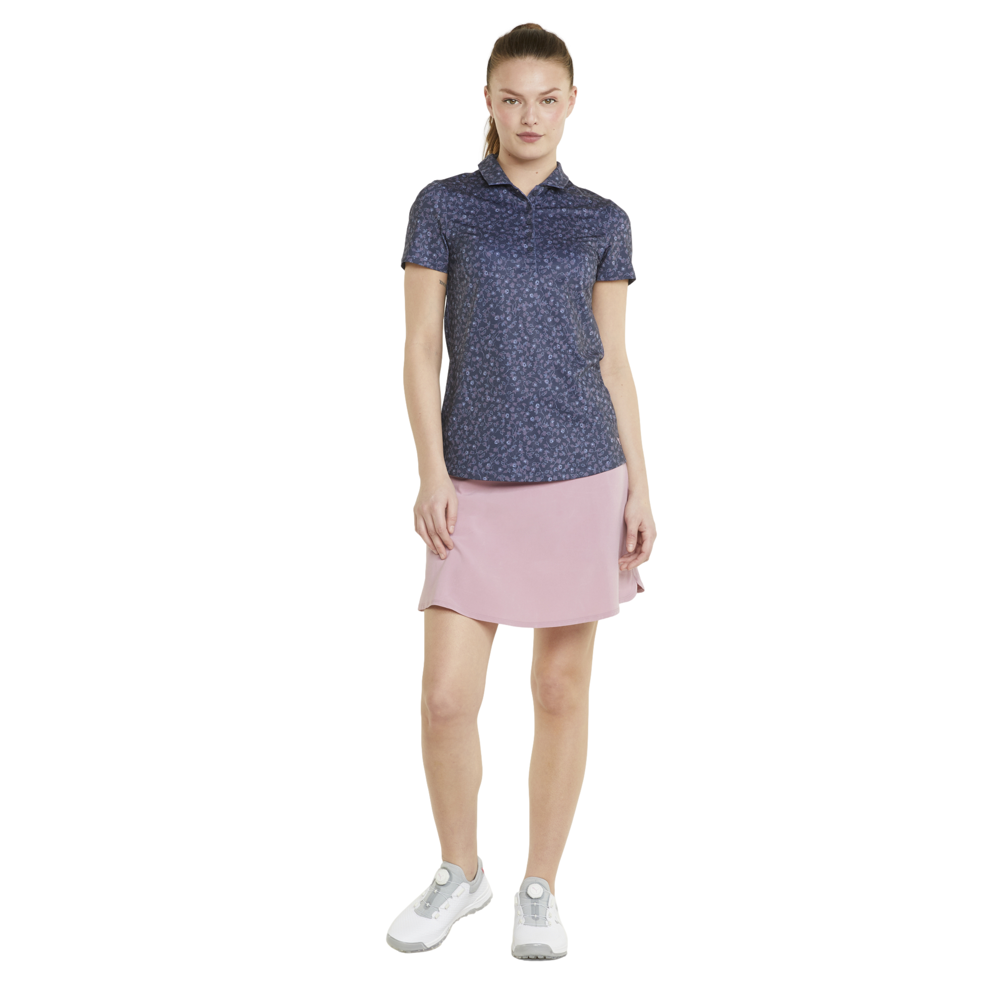 MATTR Fancy Plants Women's Short Sleeve Golf Polo Shirt