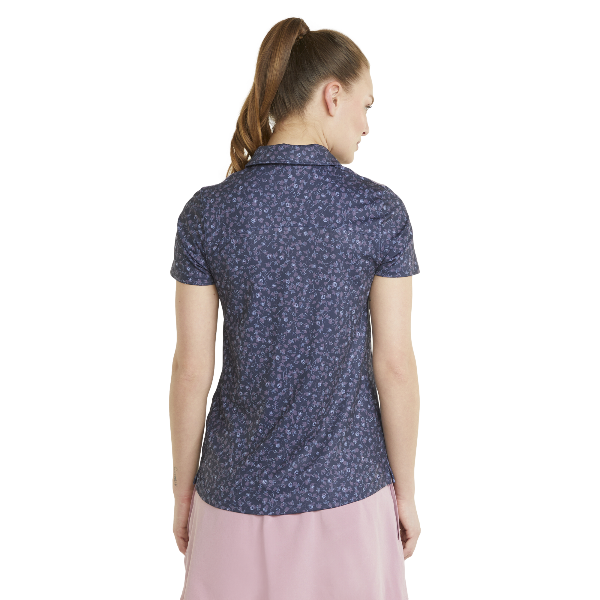 MATTR Fancy Plants Women's Short Sleeve Golf Polo Shirt