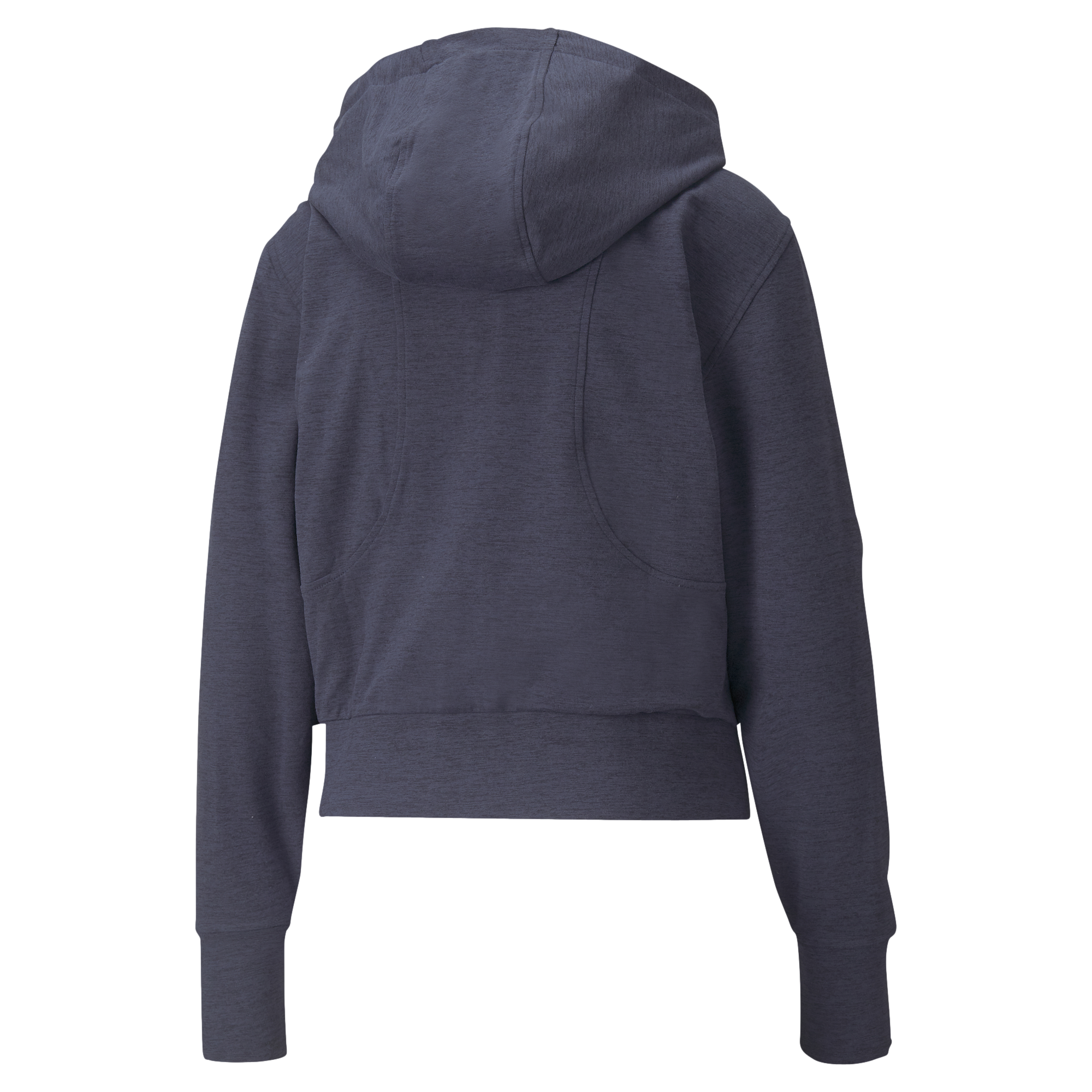 CLOUDSPUN Drawstring Cropped Full Zip Hoodie