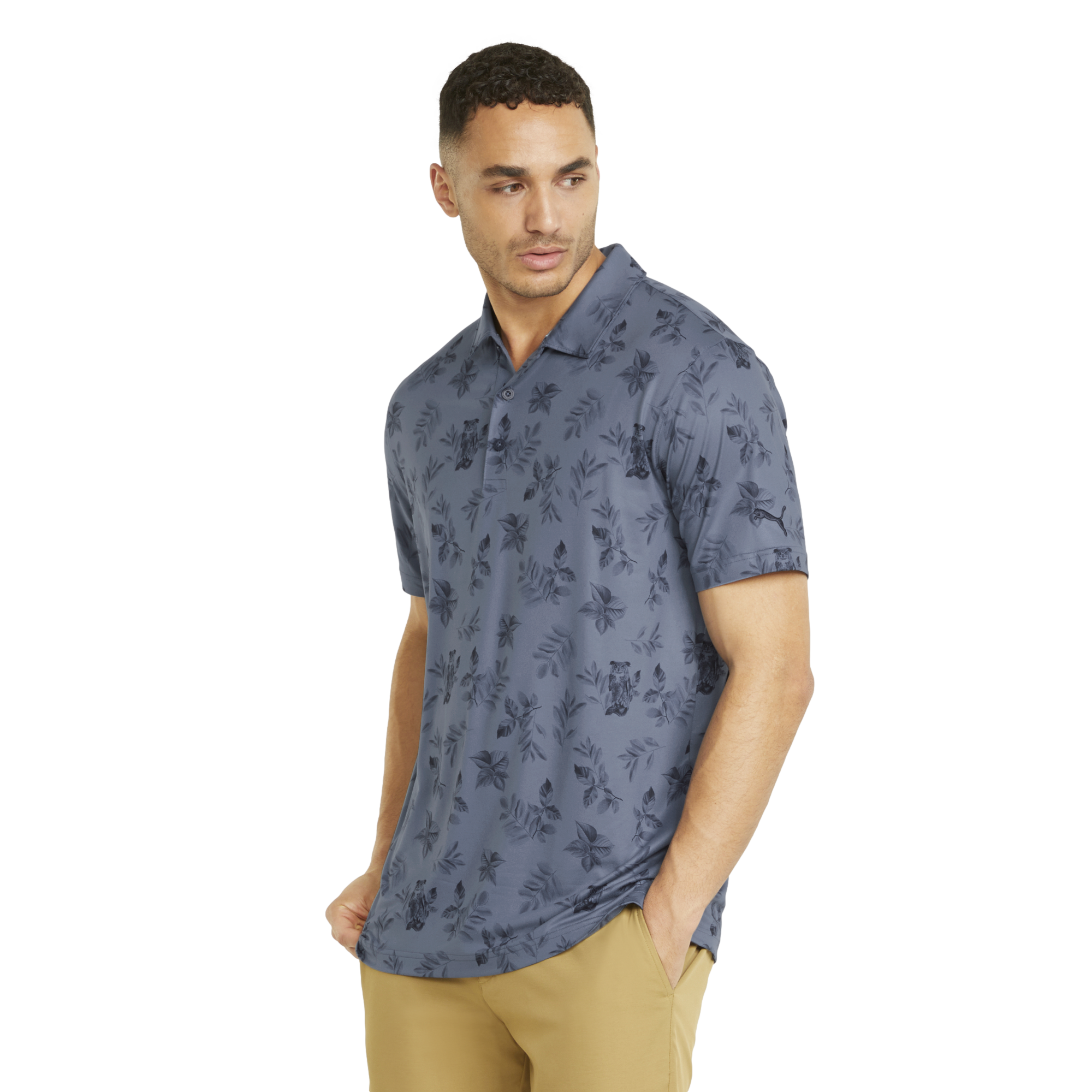 CLOUDSPUN Owl Men's Short Sleeve Golf Polo Shirt