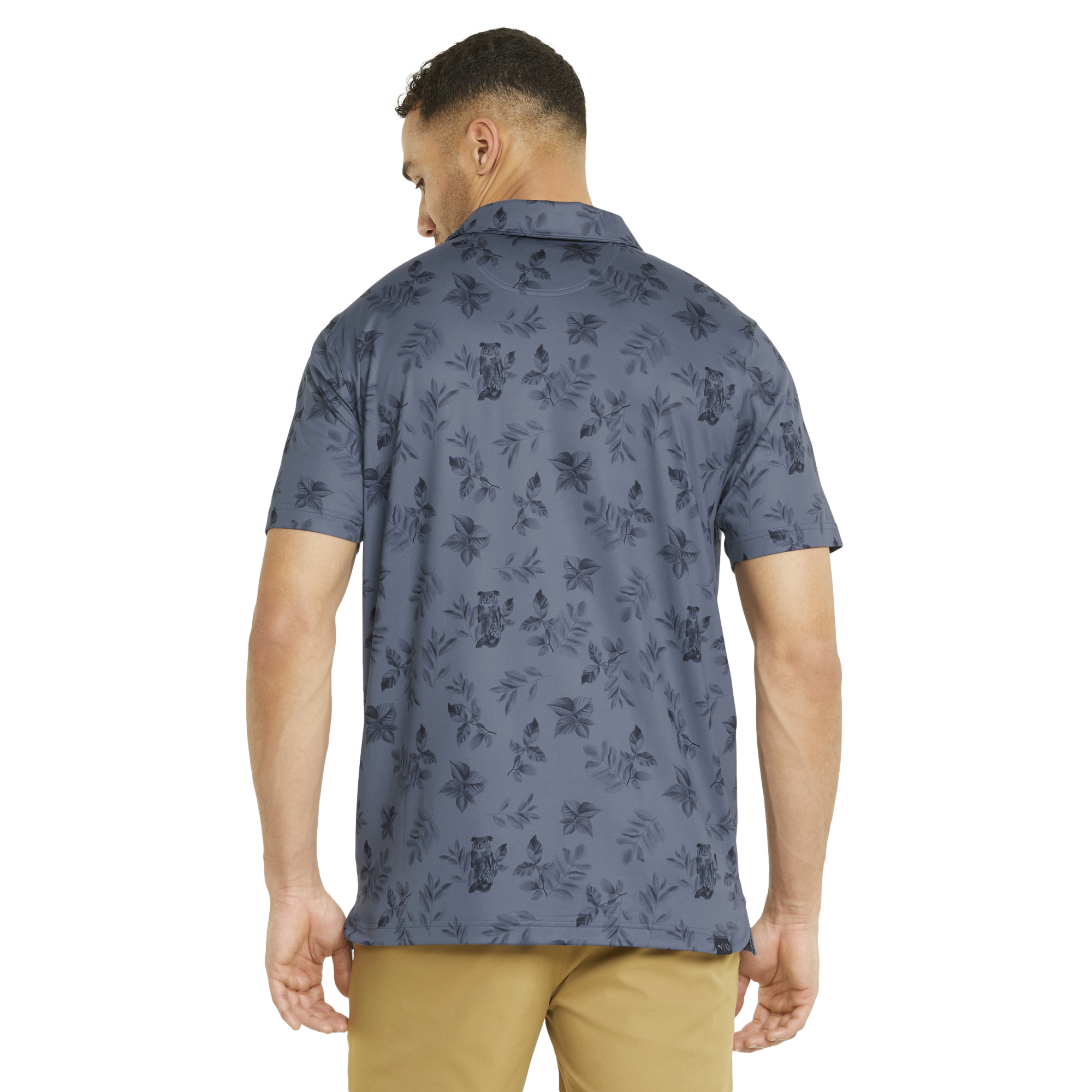 CLOUDSPUN Owl Men's Short Sleeve Golf Polo Shirt