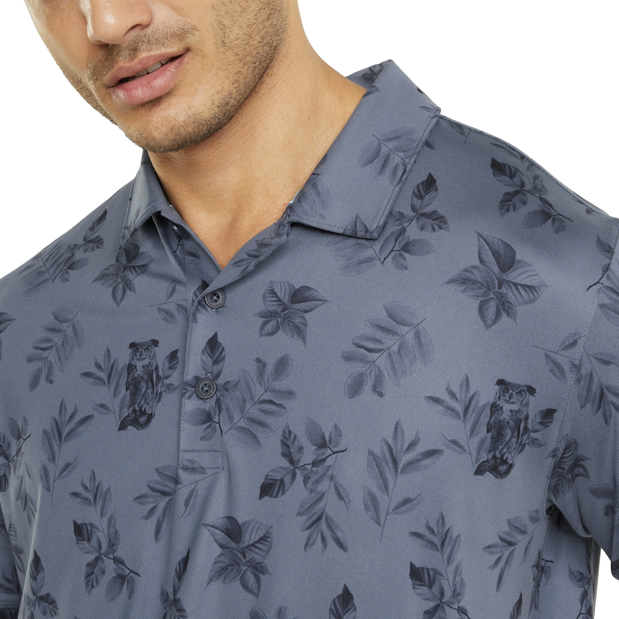 CLOUDSPUN Owl Men's Short Sleeve Golf Polo Shirt