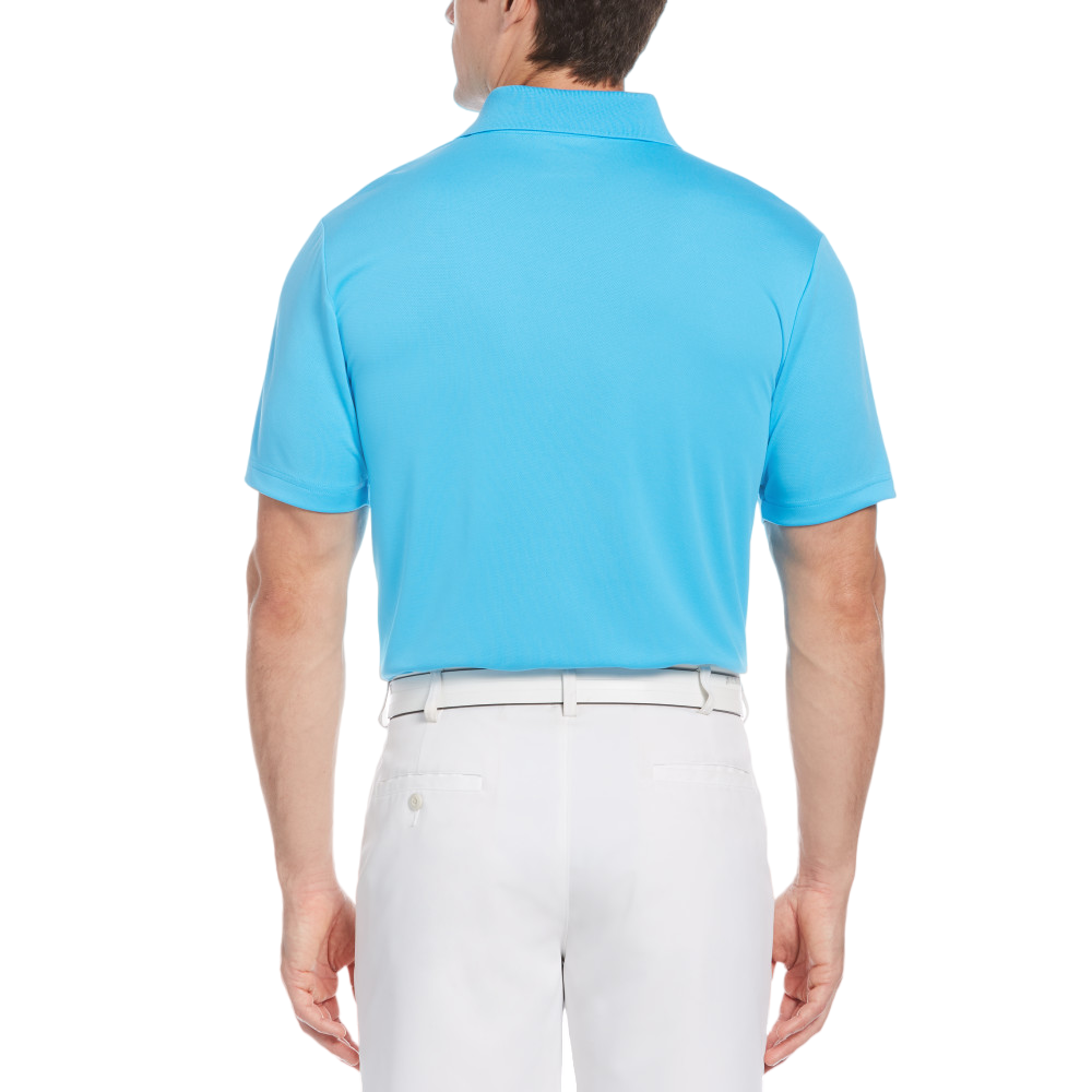 AirFlux Solid Mesh Men's Short Sleeve Golf Polo Shirt