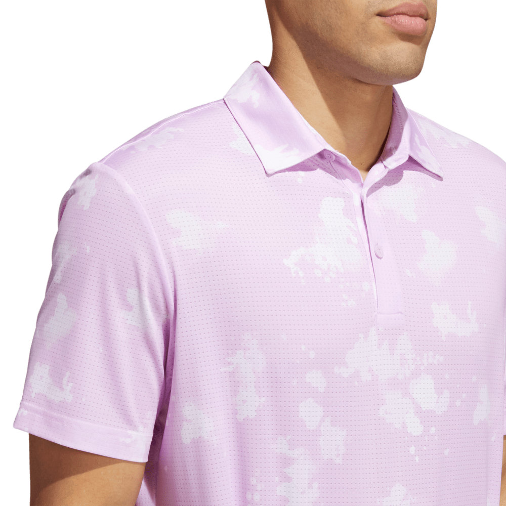 Splatter-Print Men's Short Sleeve Golf Polo Shirt