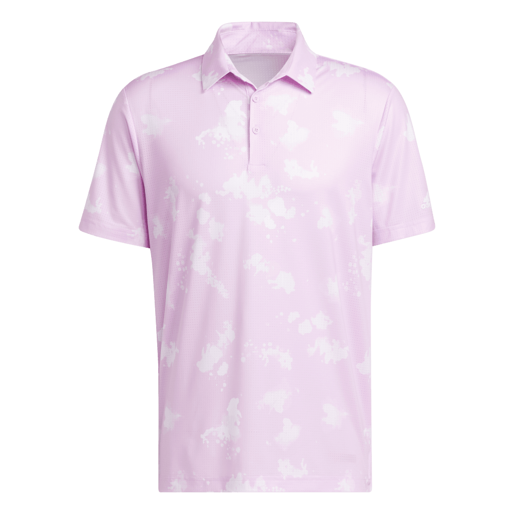 Splatter-Print Men's Short Sleeve Golf Polo Shirt